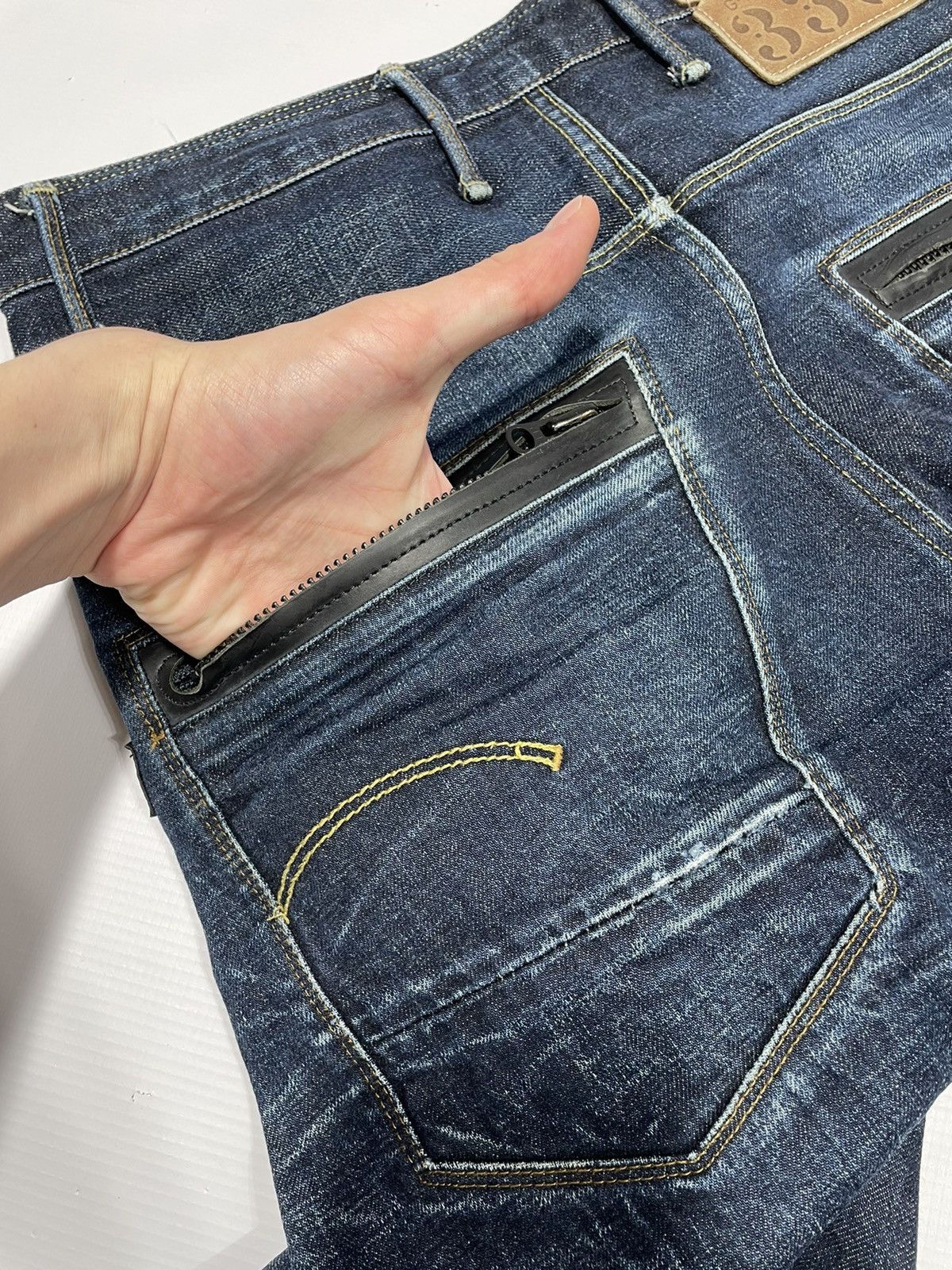 G-Star × Vintage Vintage G-star raw blue denim skinny rap banan leg jeans Size US 33 - 9 Thumbnail