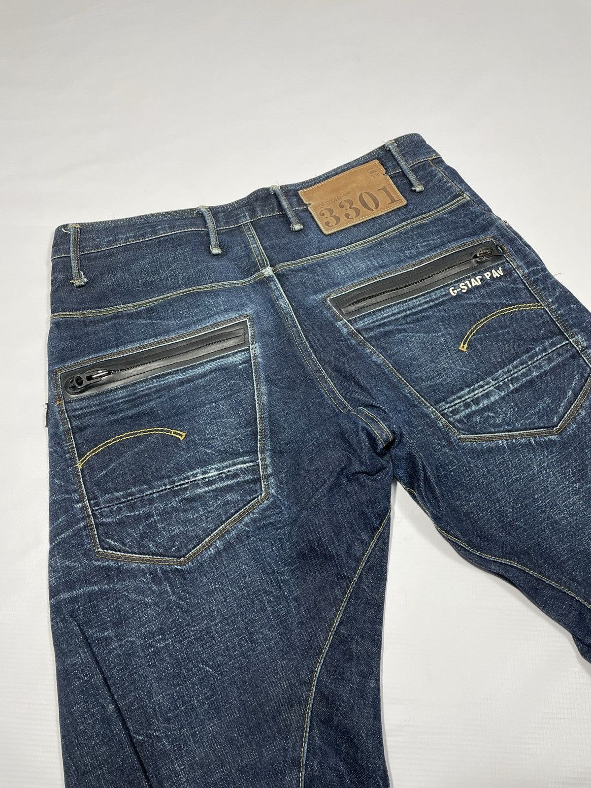G-Star × Vintage Vintage G-star raw blue denim skinny rap banan leg jeans Size US 33 - 7 Thumbnail