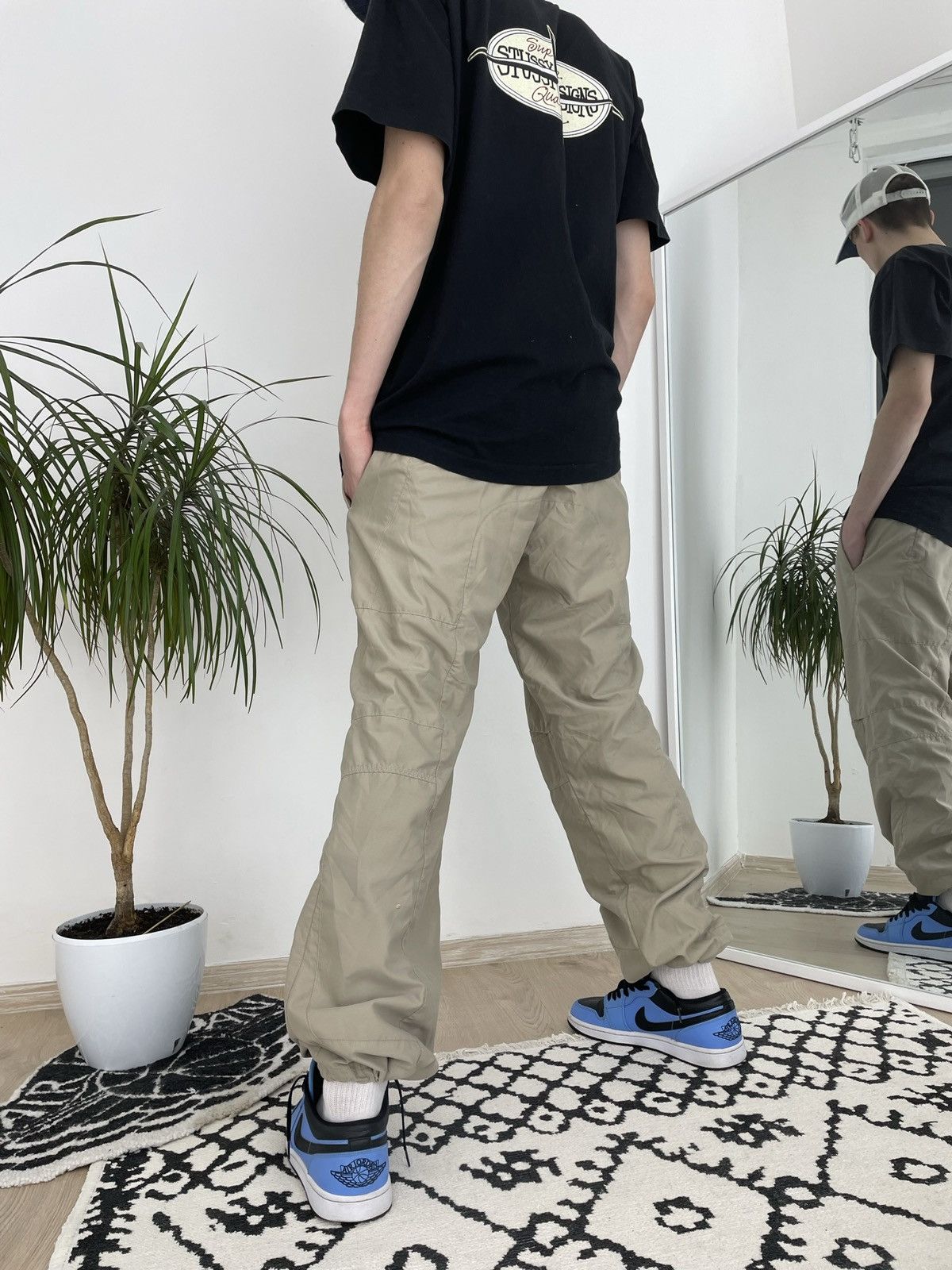 Nike × Vintage Vintage Nike track pants double knee Size US 33 - 2 Thumbnail