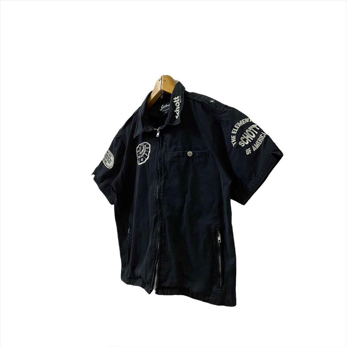 Schott × Vintage Schott Bros NYC Short Sleeve Camp Collar Shirt Size US S / EU 44-46 / 1 - 5 Thumbnail