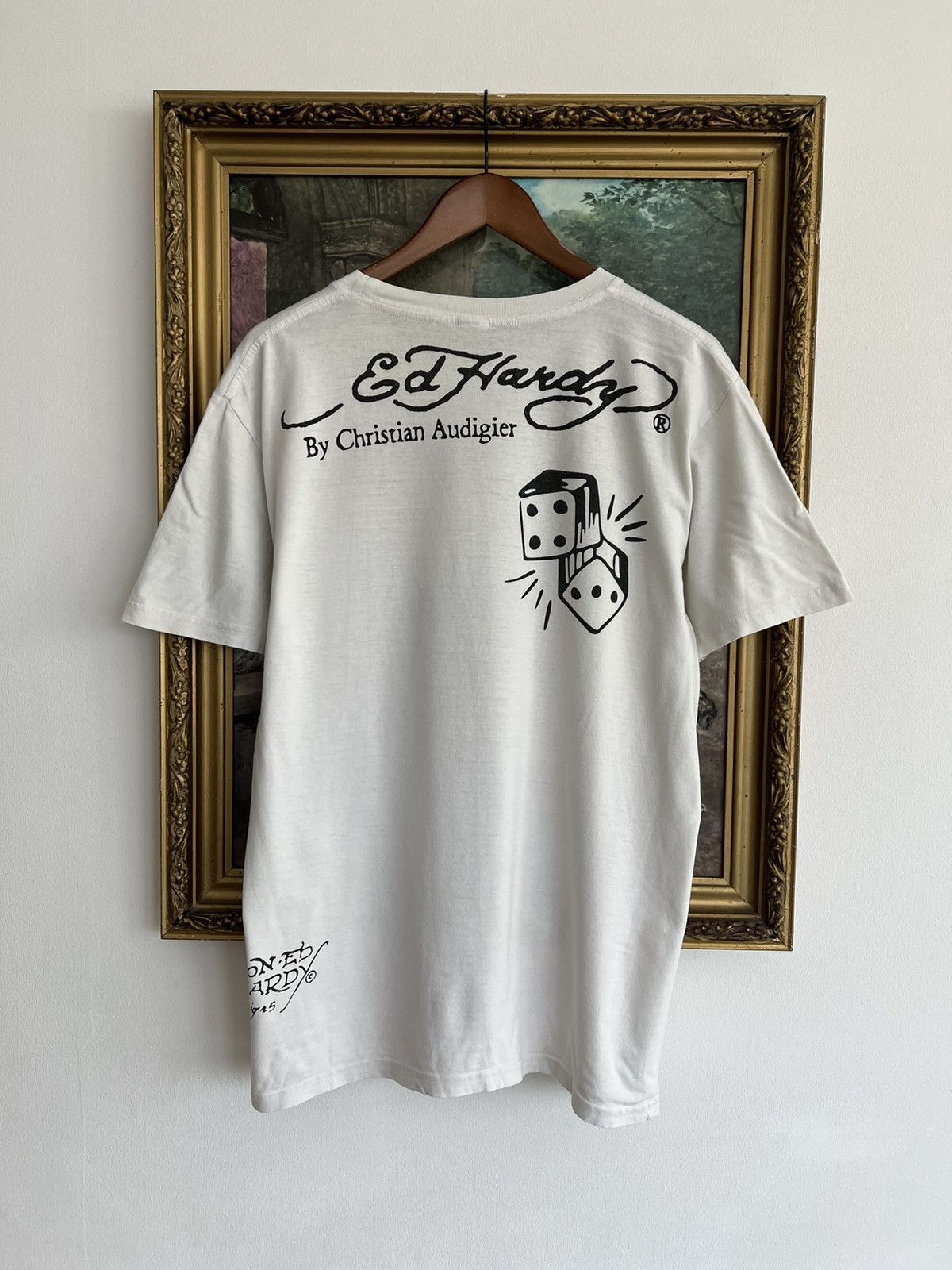 Ed Hardy Ed Hardy Christian Audigier Skull Streetwear White Tee Size US L / EU 52-54 / 3 - 2 Thumbnail