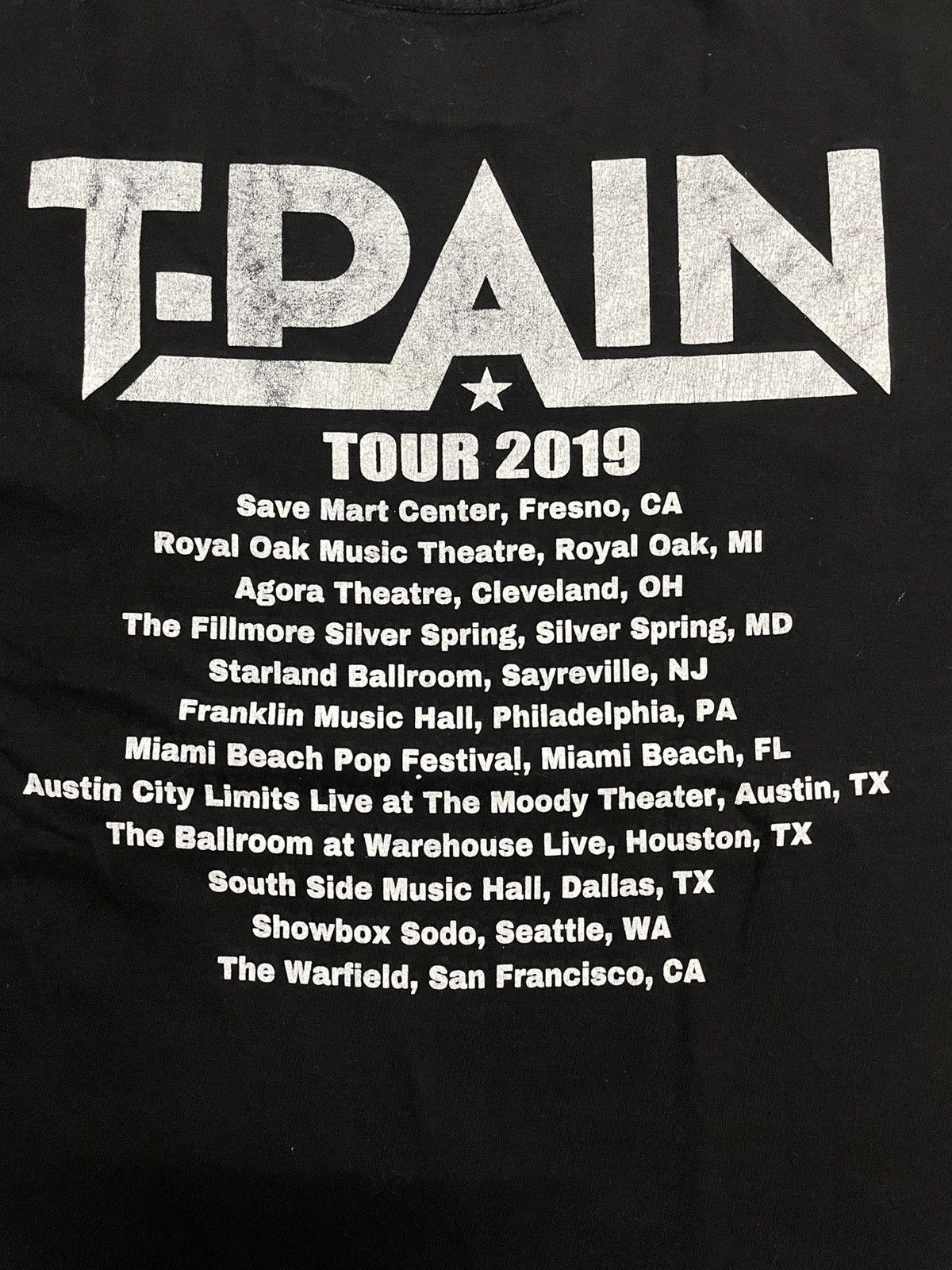 Band Tees Tour 2019 T-Pain Single Singer Rap Tees Size US M / EU 48-50 / 2 - 4 Thumbnail