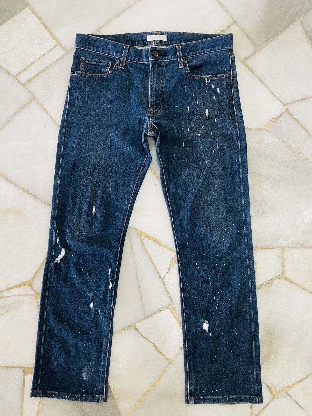 Japanese Brand Distressed Denime Japanese Brand No selvedge Size US 34 / EU 50 - 1 Thumbnail