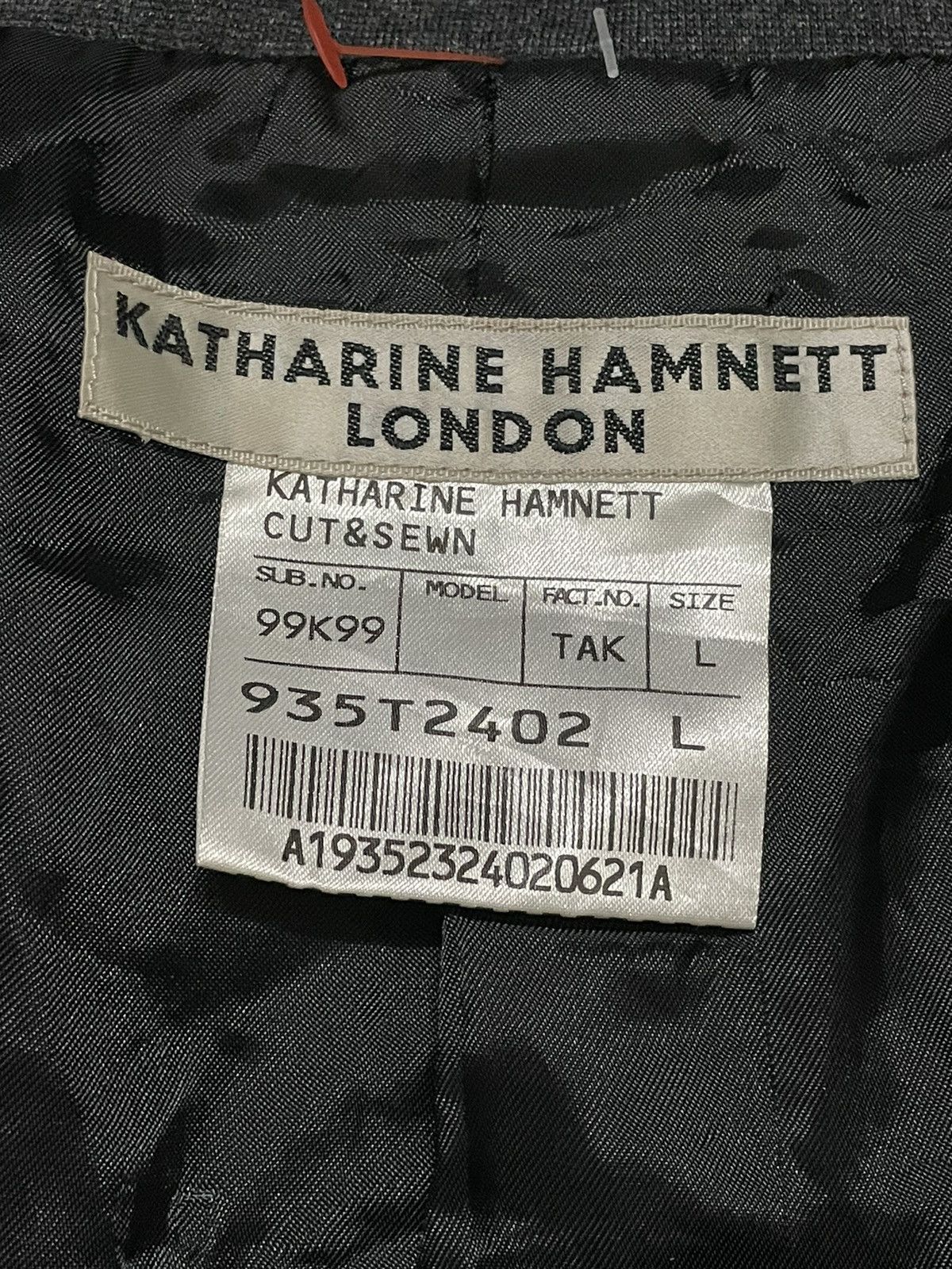 Vintage RARE Design Vintage Katharine Hamnett London Jacket Size US L / EU 52-54 / 3 - 7 Thumbnail