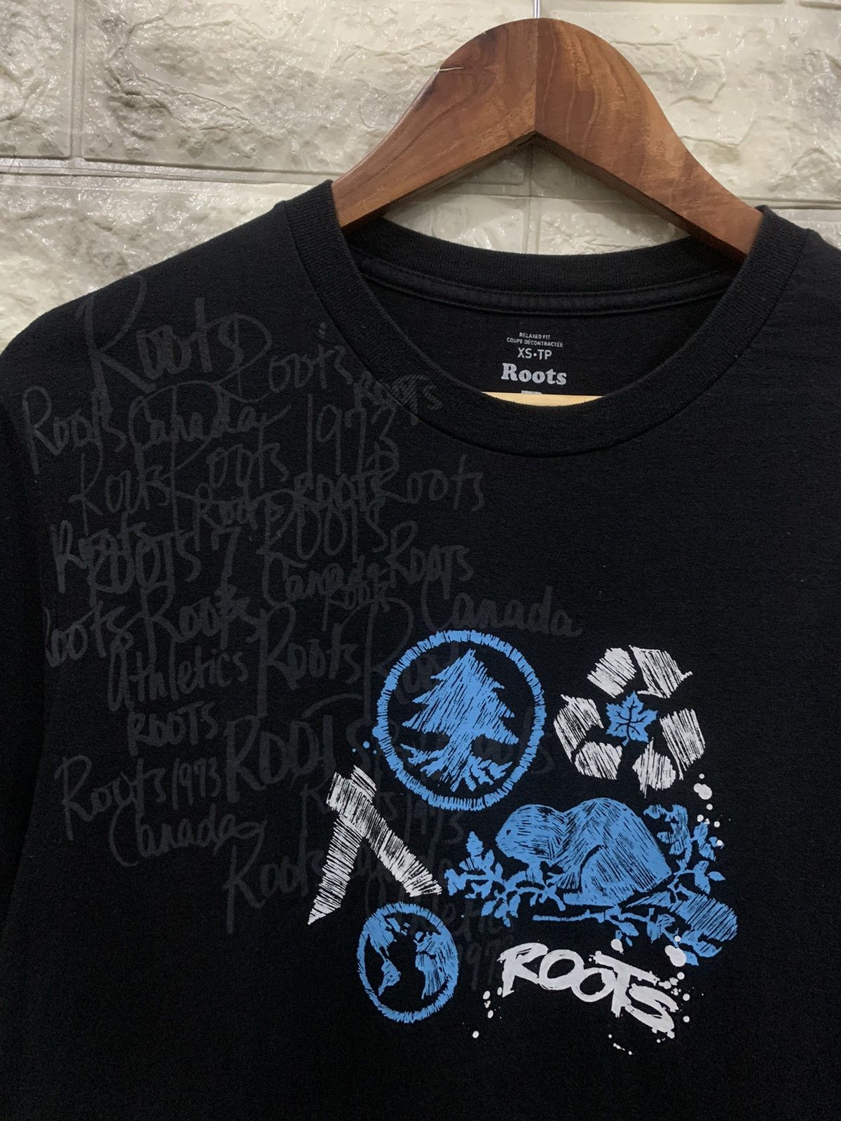 Roots Roots black Tee Size US XS / EU 42 / 0 - 2 Thumbnail