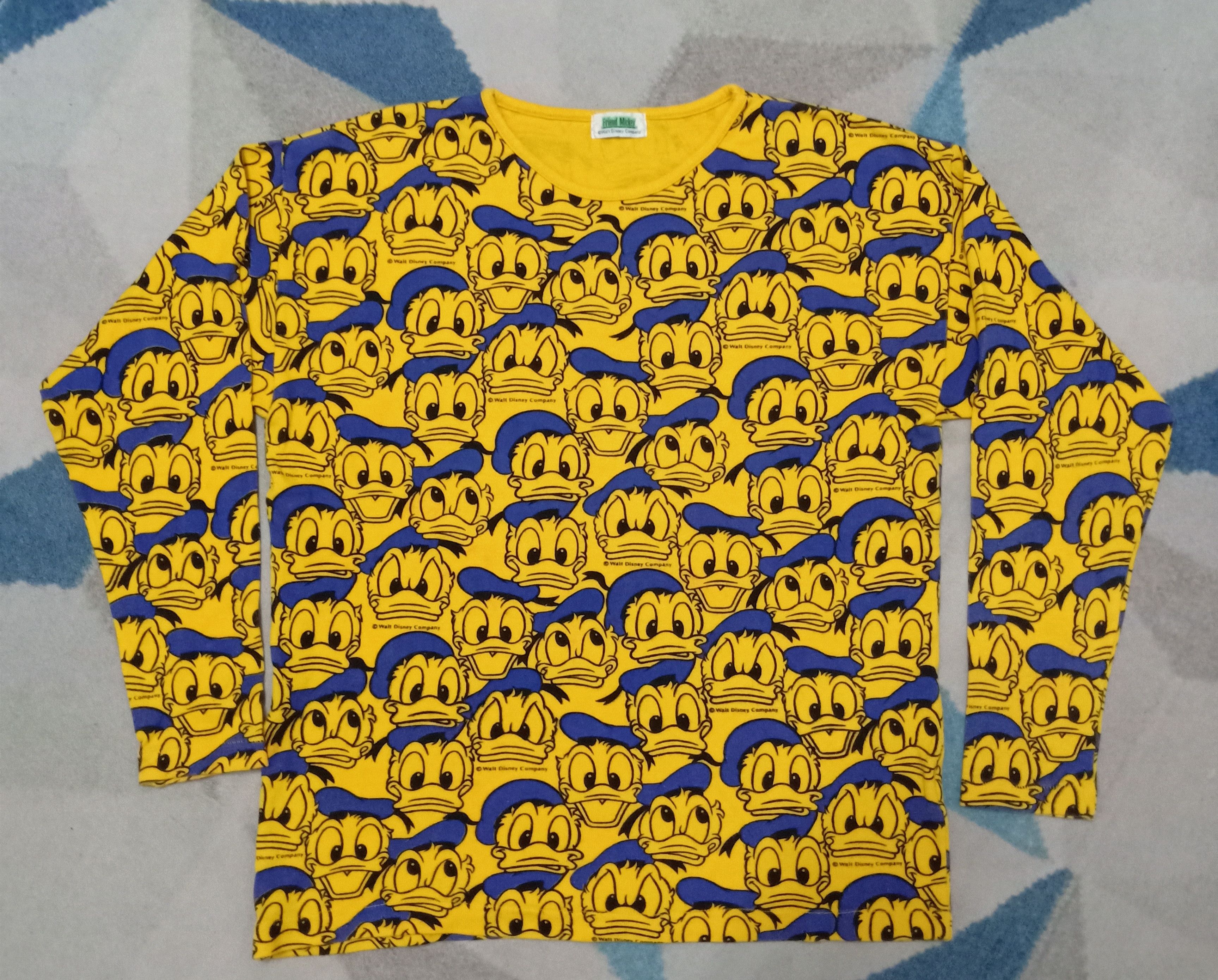 Vintage Disney Donald Duck Full Print Sweatshirts Grailed 