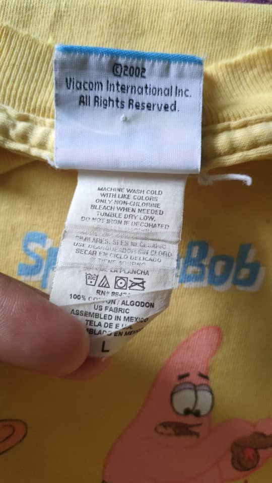 Cartoon Network × Nickelodeon × Vintage Vintage SpongeBob Cartoon T Size US L / EU 52-54 / 3 - 12 Thumbnail