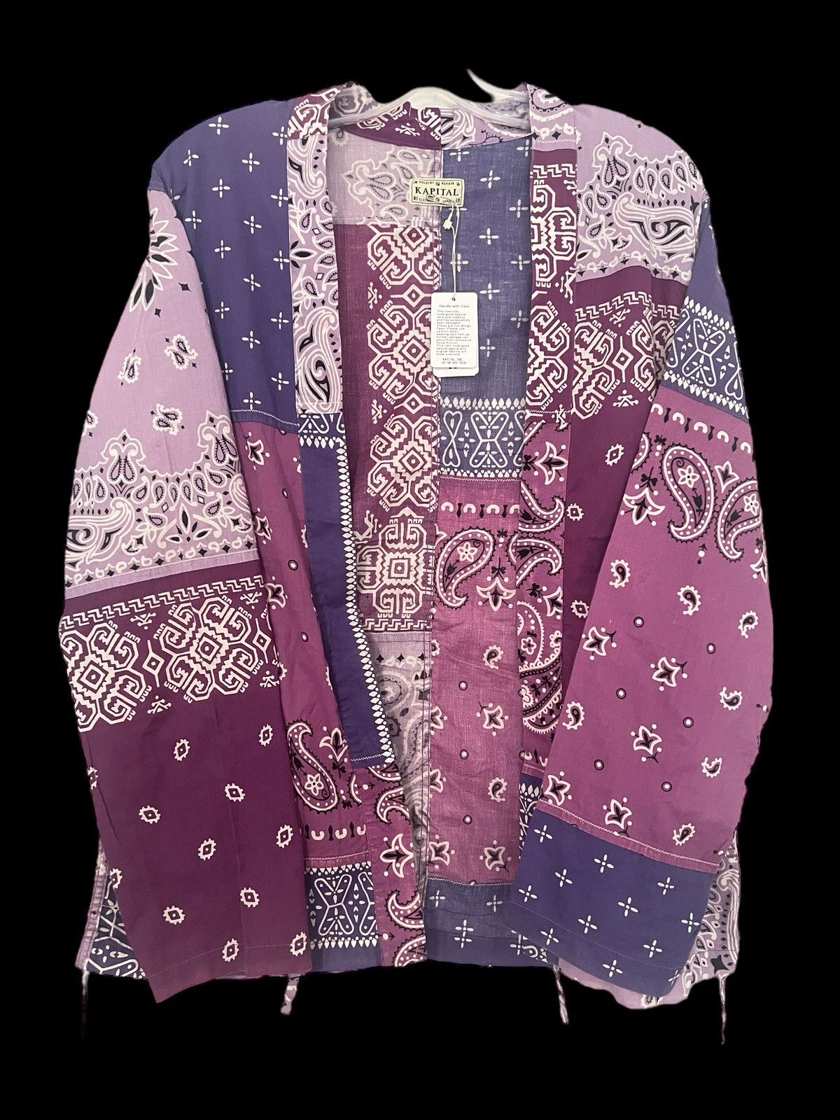 Kapital Patchwork Purple Bandana Kimono