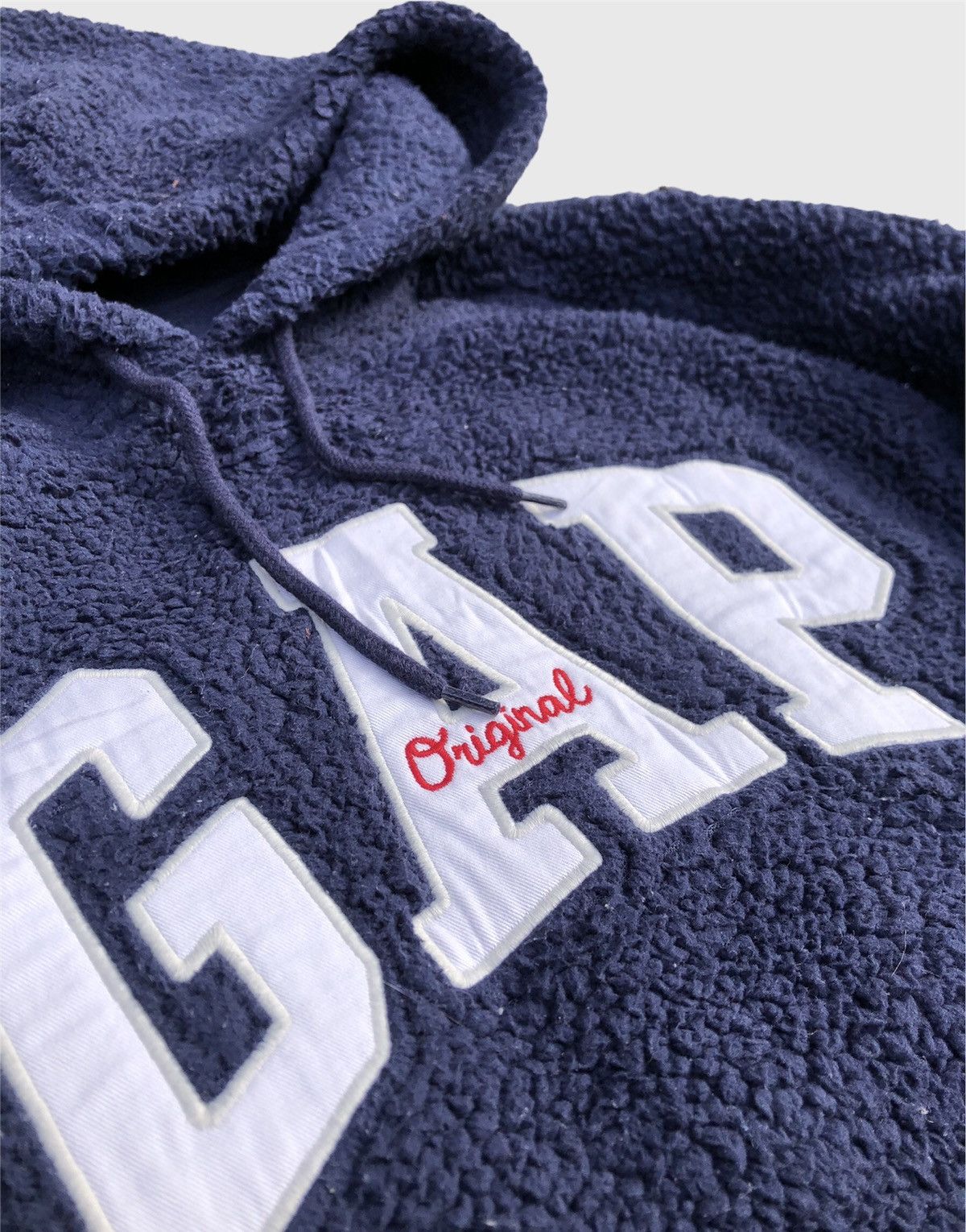 Gap × Vintage Gap Patchwork Big Logo Fleece Sweater Size US XL / EU 56 / 4 - 3 Thumbnail