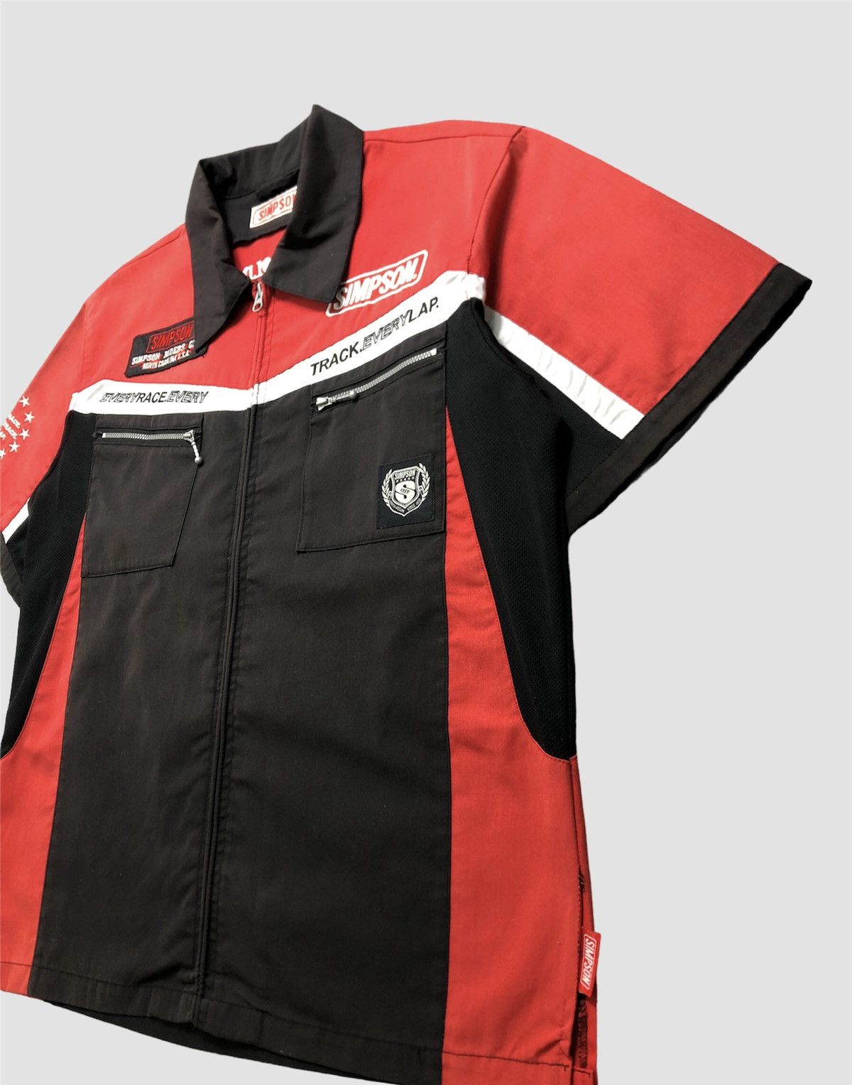 Japanese Brand × NASCAR Vintage 90s Simpson Racing Formula One Shirt Size US L / EU 52-54 / 3 - 5 Thumbnail