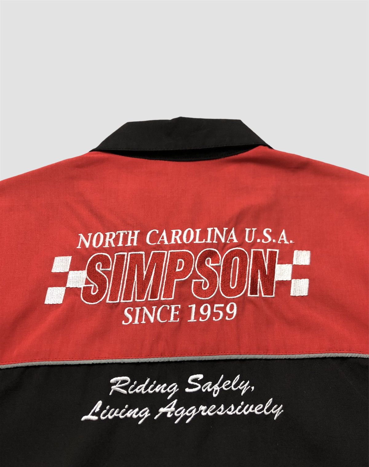 Japanese Brand × NASCAR Vintage 90s Simpson Racing Formula One Shirt Size US L / EU 52-54 / 3 - 4 Thumbnail