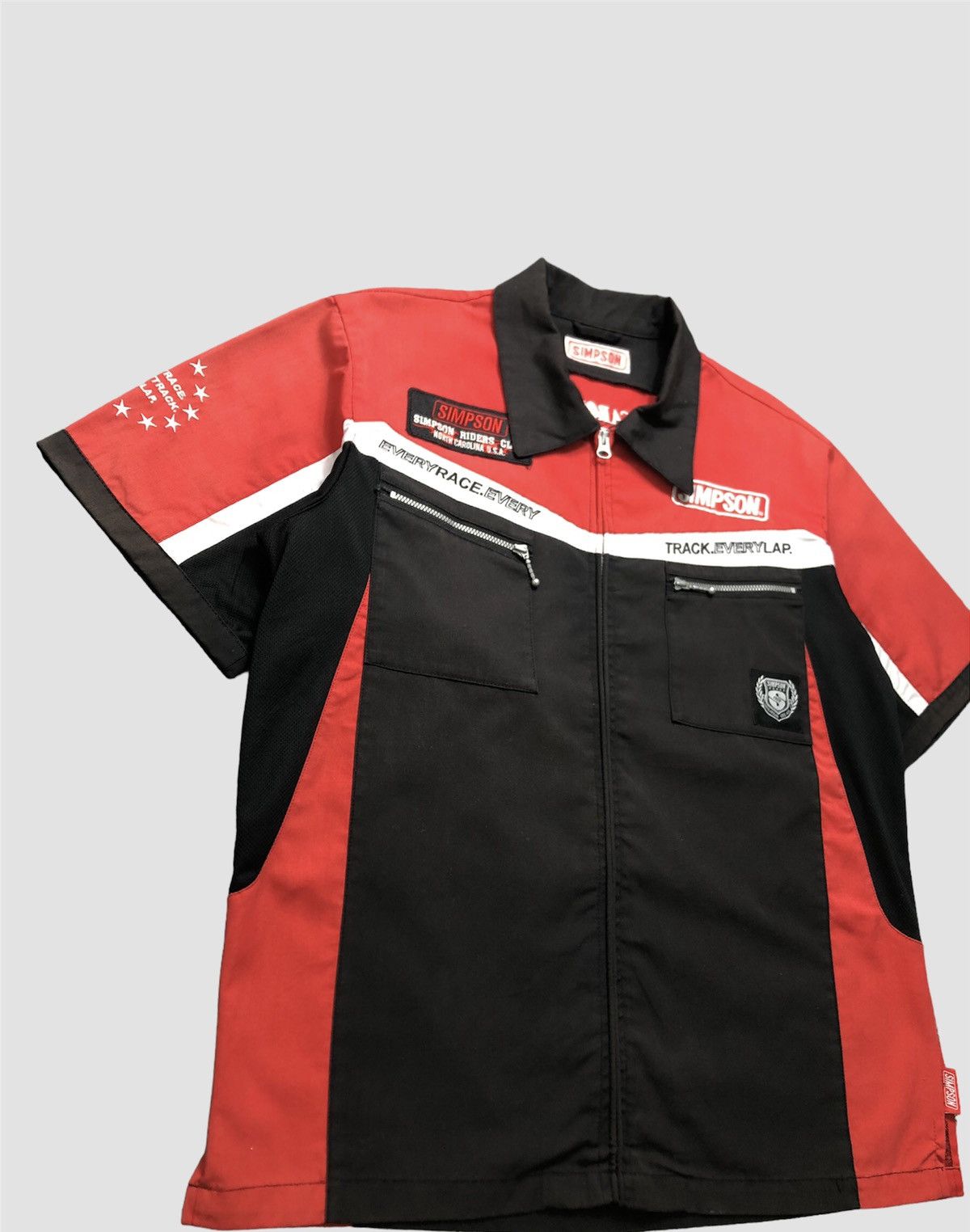 Japanese Brand × NASCAR Vintage 90s Simpson Racing Formula One Shirt Size US L / EU 52-54 / 3 - 2 Thumbnail