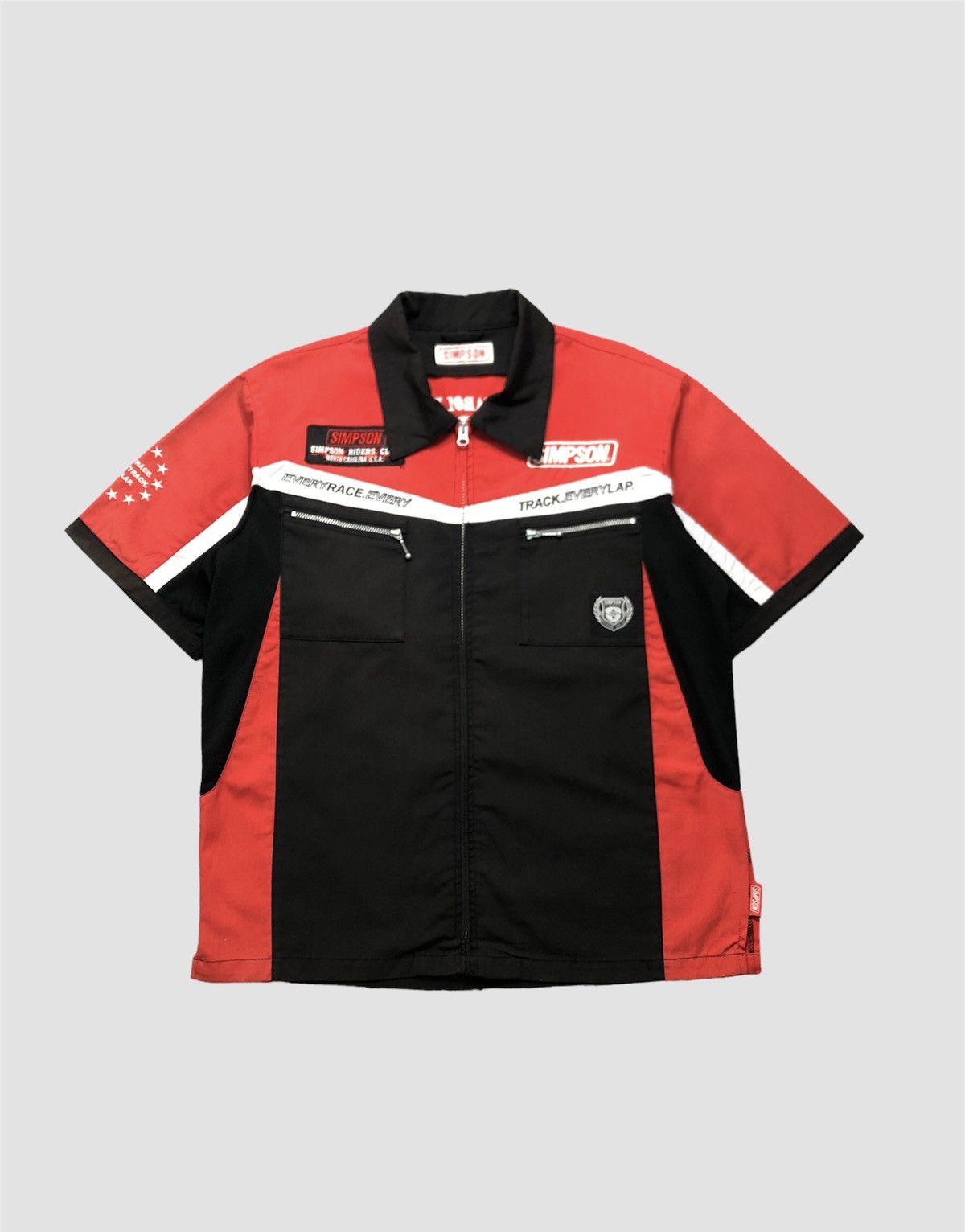 Japanese Brand × NASCAR Vintage 90s Simpson Racing Formula One Shirt Size US L / EU 52-54 / 3 - 1 Thumbnail