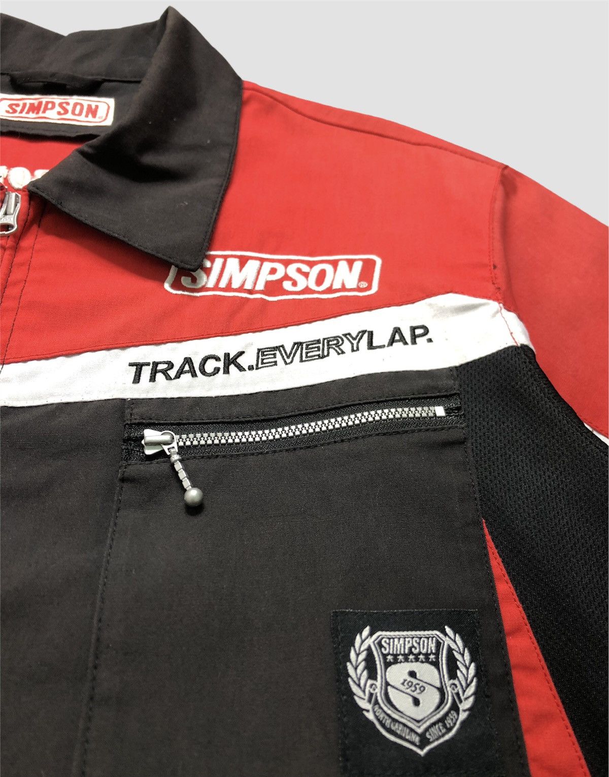 Japanese Brand × NASCAR Vintage 90s Simpson Racing Formula One Shirt Size US L / EU 52-54 / 3 - 7 Thumbnail