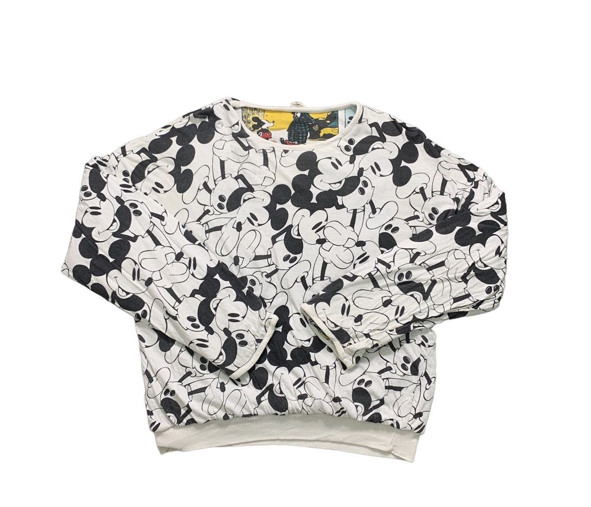 If Six Was Nine × Vintage Rare! Vintage Mickey Mouse Comic Print Reversible Sweatshirt Size US L / EU 52-54 / 3 - 11 Thumbnail