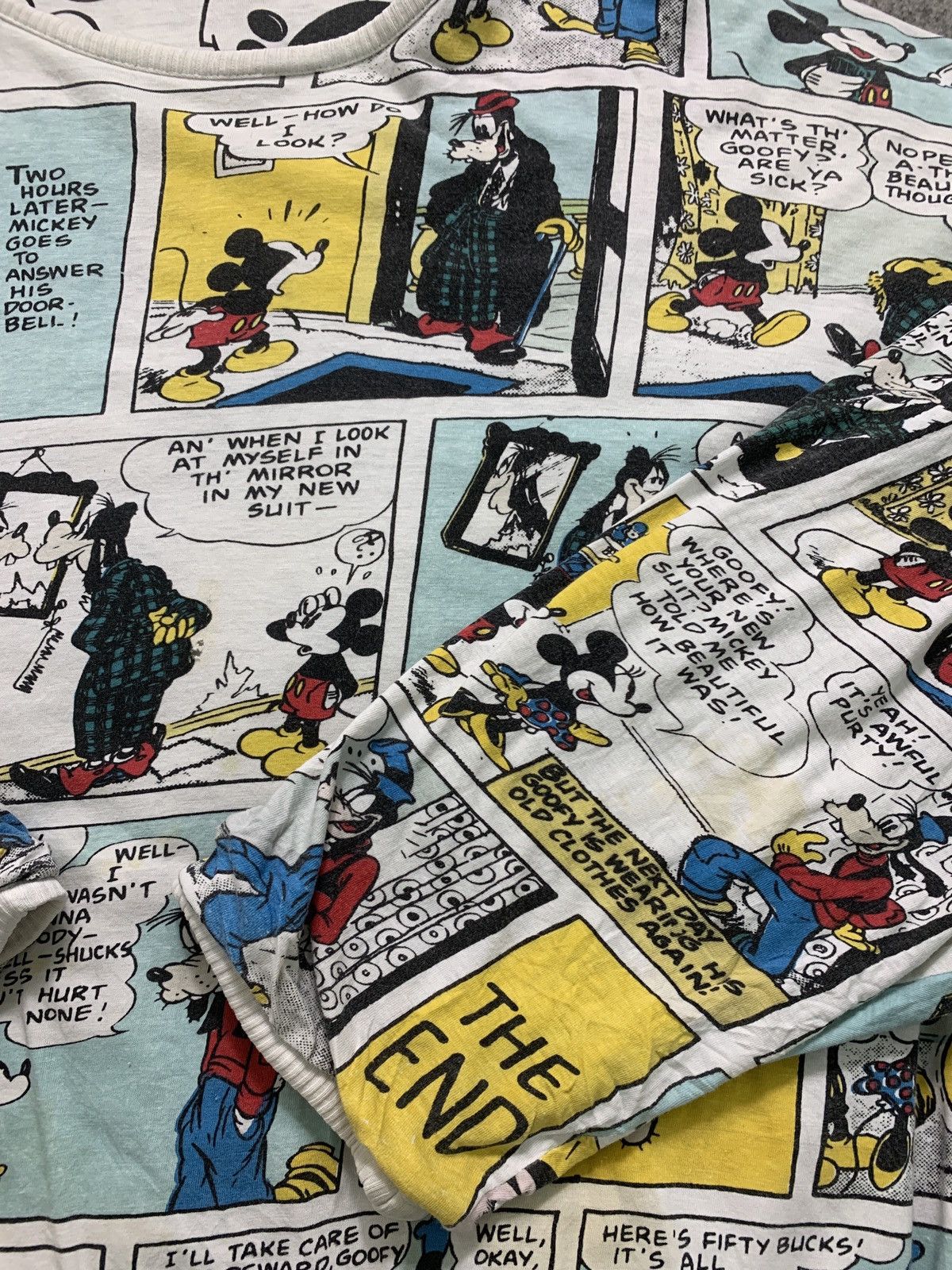 If Six Was Nine × Vintage Rare! Vintage Mickey Mouse Comic Print Reversible Sweatshirt Size US L / EU 52-54 / 3 - 4 Thumbnail