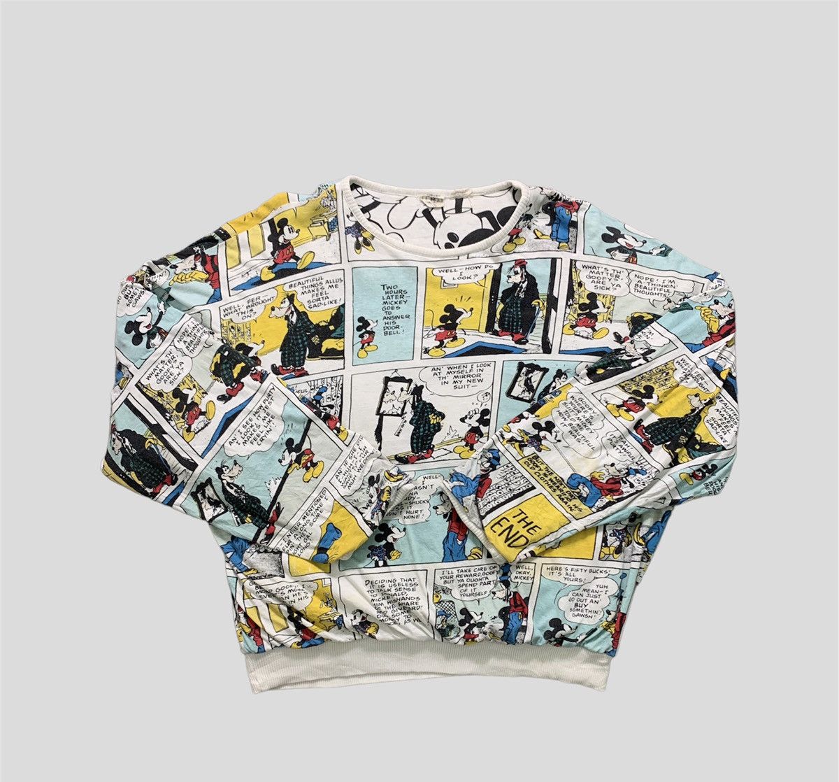 If Six Was Nine × Vintage Rare! Vintage Mickey Mouse Comic Print Reversible Sweatshirt Size US L / EU 52-54 / 3 - 1 Thumbnail