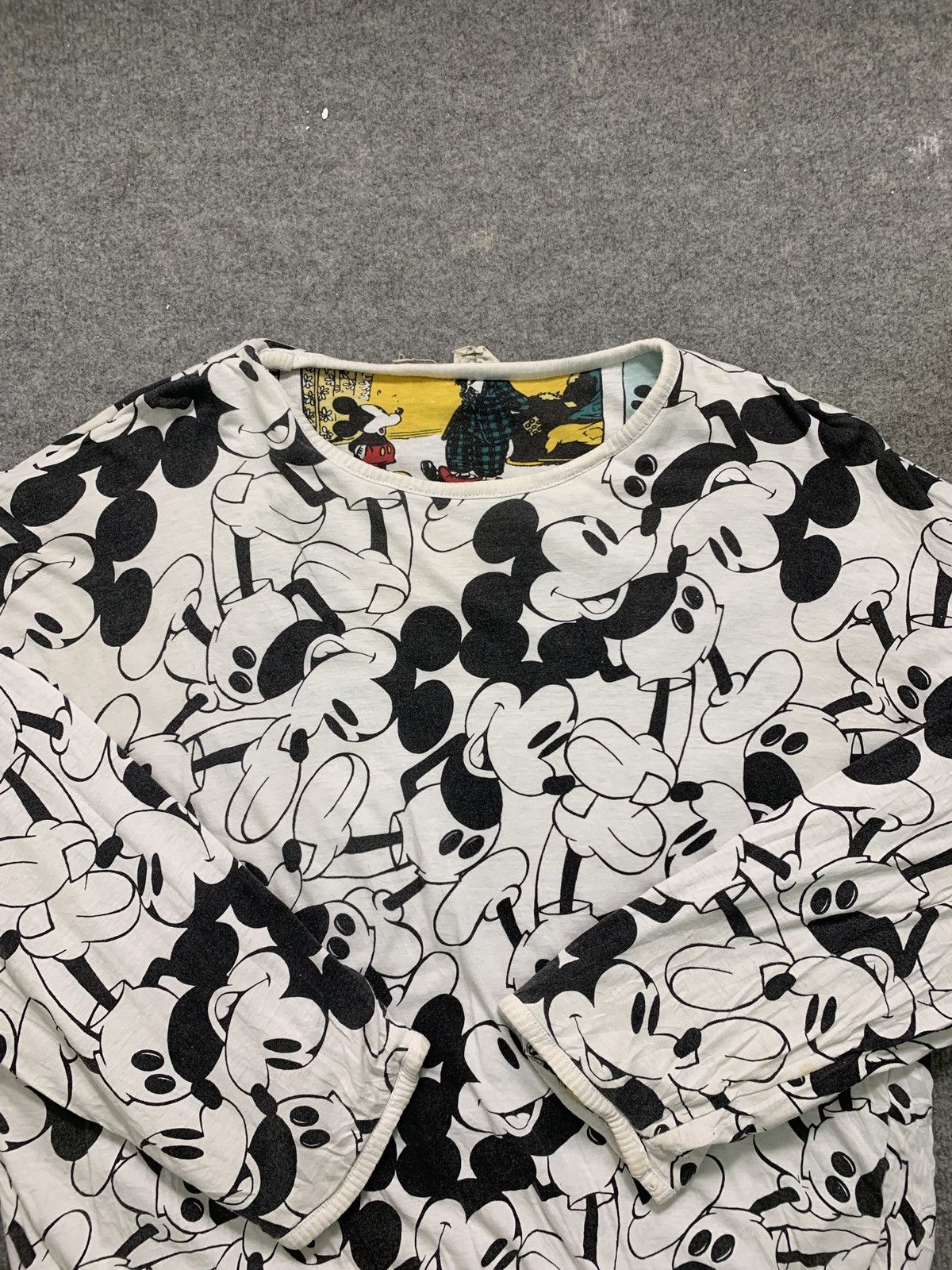 If Six Was Nine × Vintage Rare! Vintage Mickey Mouse Comic Print Reversible Sweatshirt Size US L / EU 52-54 / 3 - 12 Thumbnail