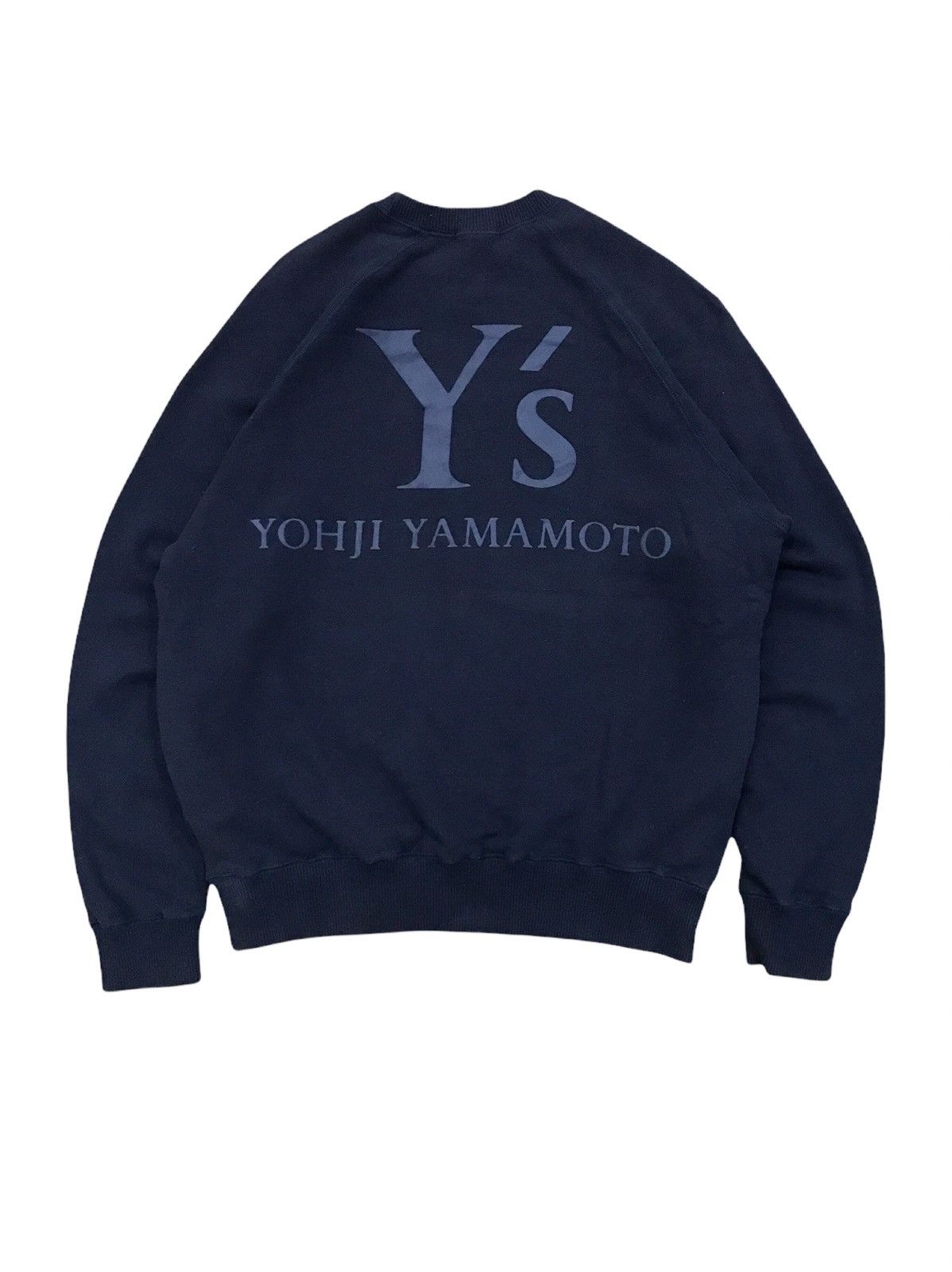 Vintage × Y's × Yohji Yamamoto Vintage Y’s Spell Out Logo Navy Sweatshirt Size US S / EU 44-46 / 1 - 1 Thumbnail