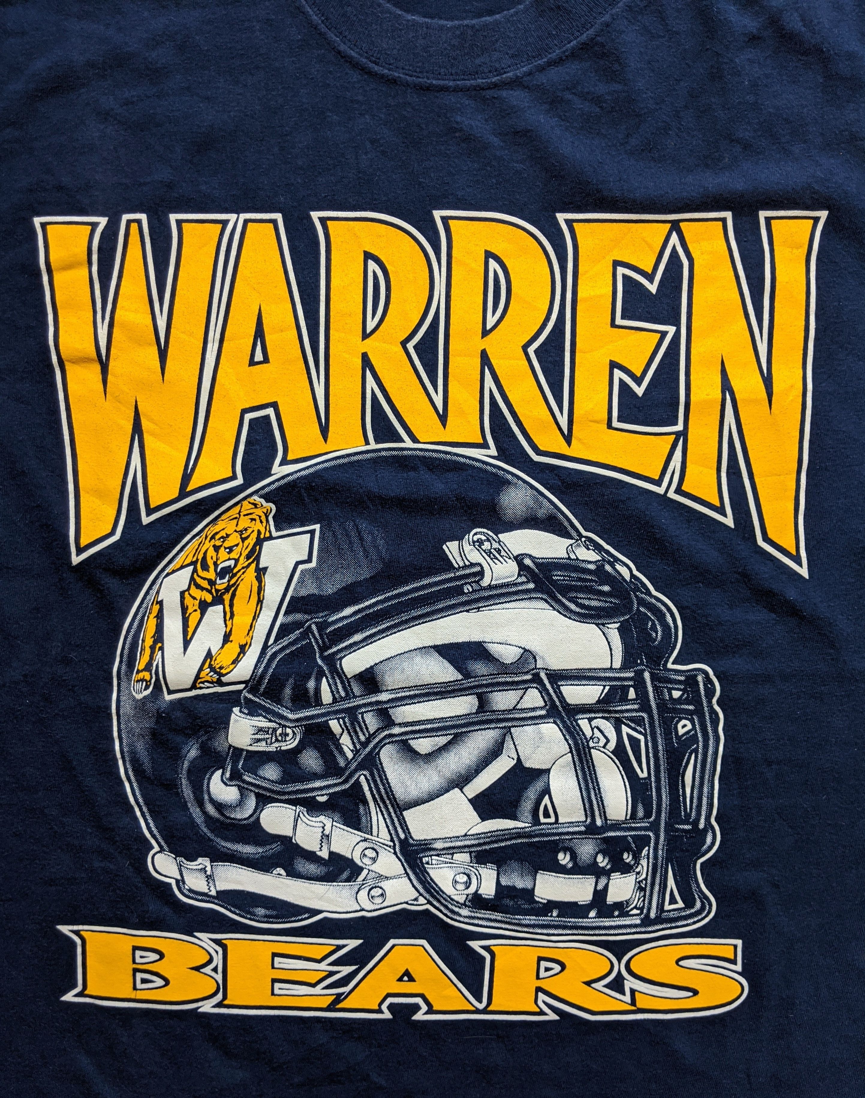 NFL × Vintage Vintage Hanes Warren Bears High School Football T Shirt Size US L / EU 52-54 / 3 - 3 Thumbnail