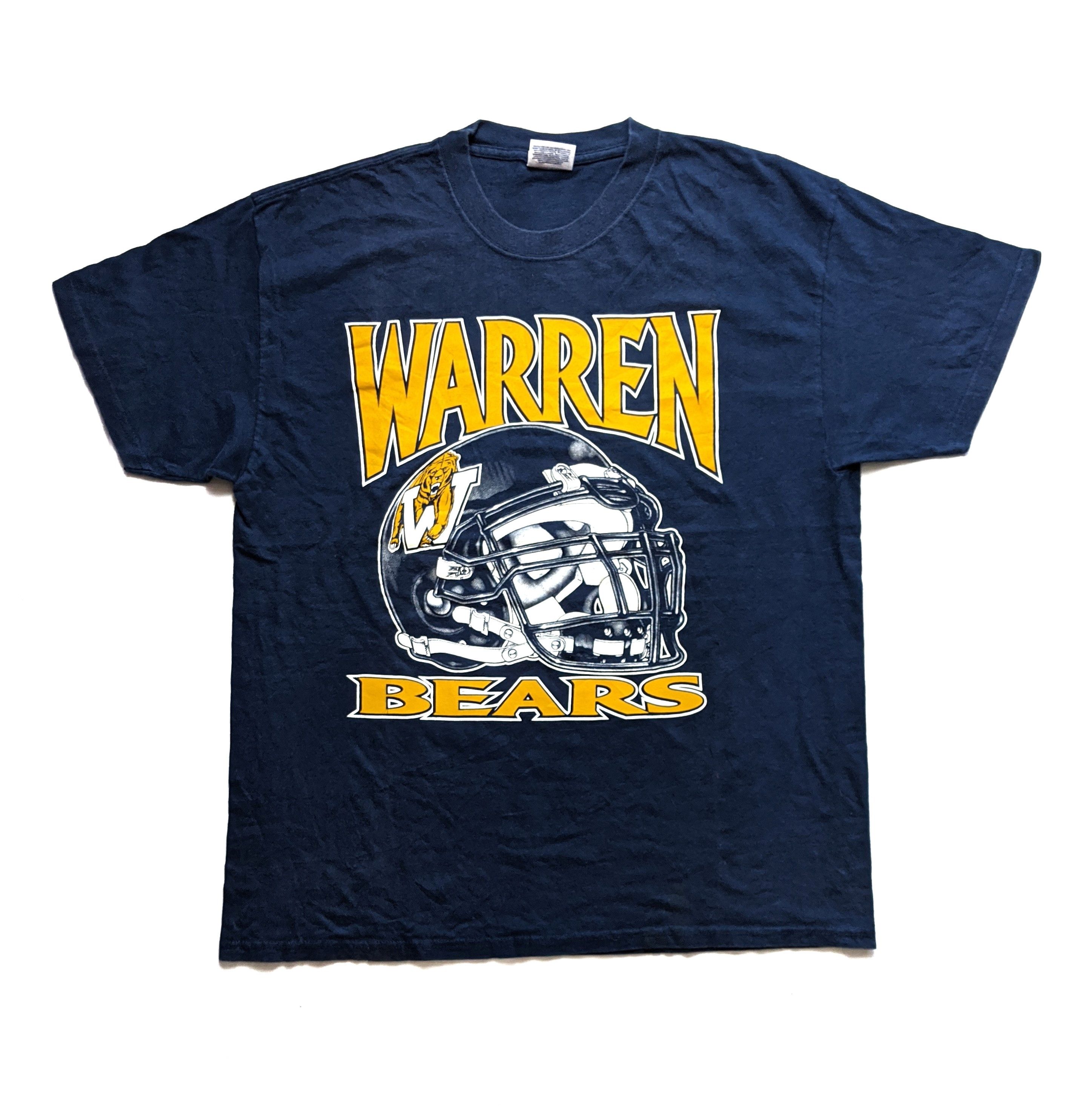 NFL × Vintage Vintage Hanes Warren Bears High School Football T Shirt Size US L / EU 52-54 / 3 - 1 Thumbnail