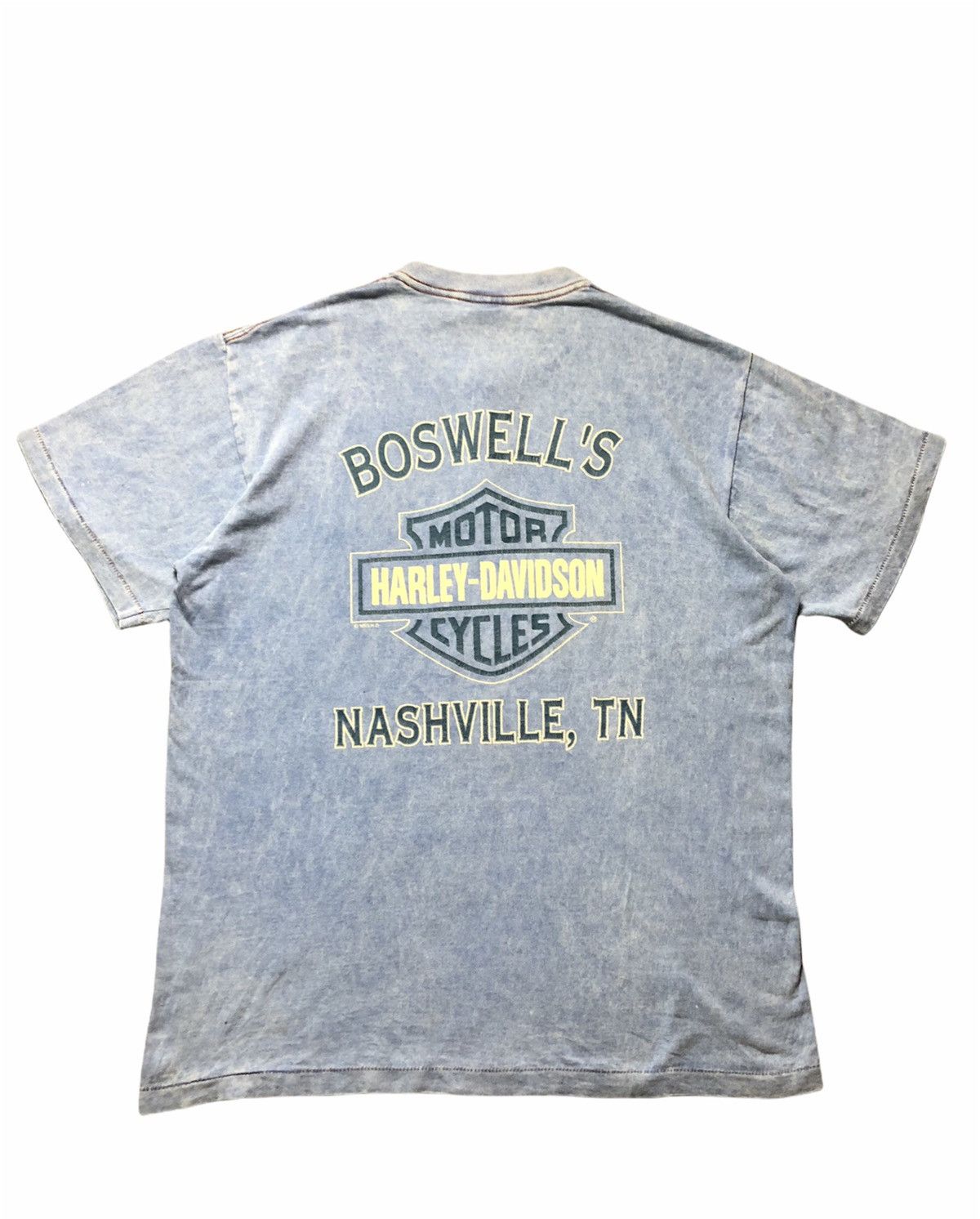 Harley Davidson × Vintage Vintage 90’s Harley Davidson Motorcycle Boswell’s Nashville Size US L / EU 52-54 / 3 - 6 Thumbnail