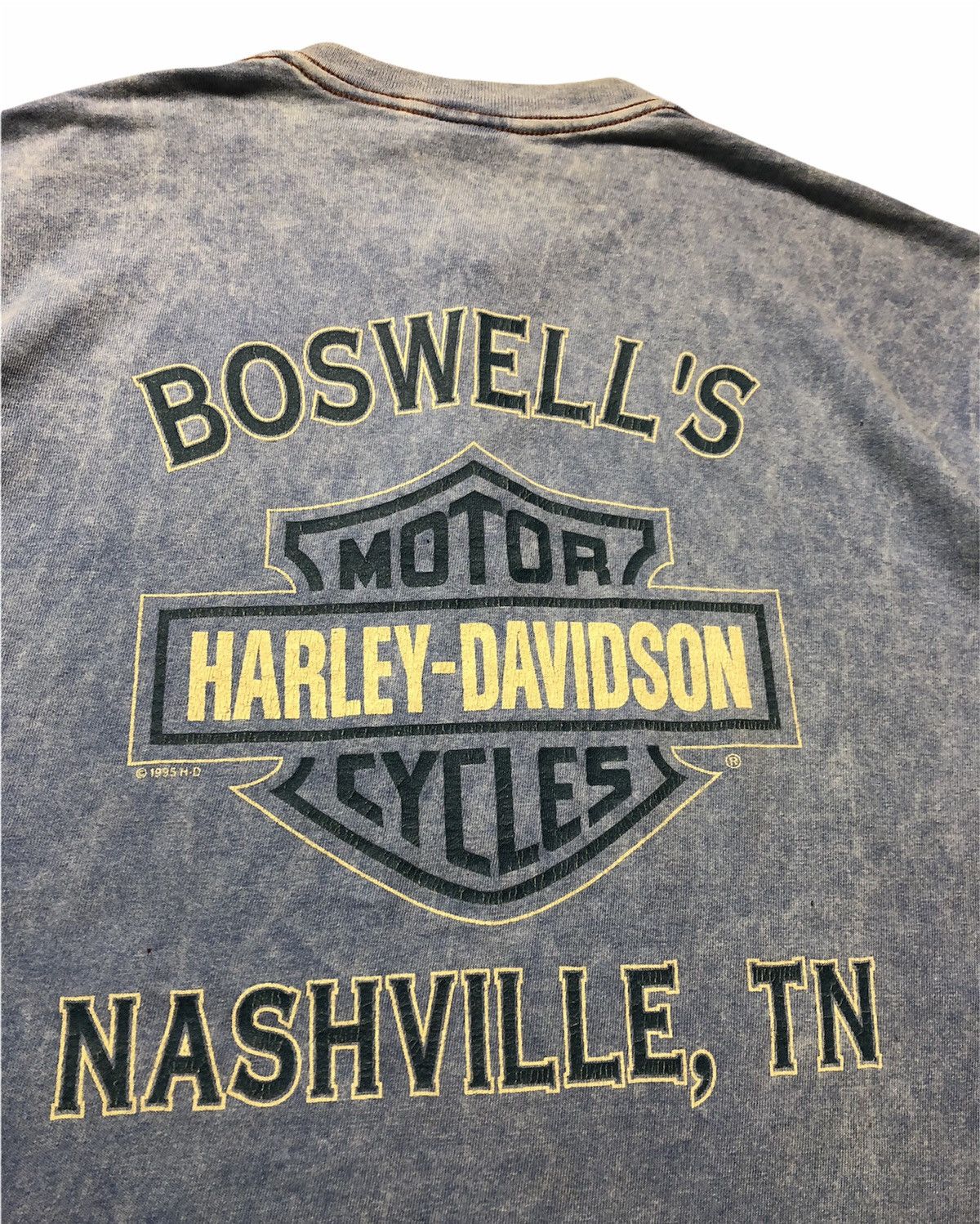Harley Davidson × Vintage Vintage 90’s Harley Davidson Motorcycle Boswell’s Nashville Size US L / EU 52-54 / 3 - 7 Thumbnail