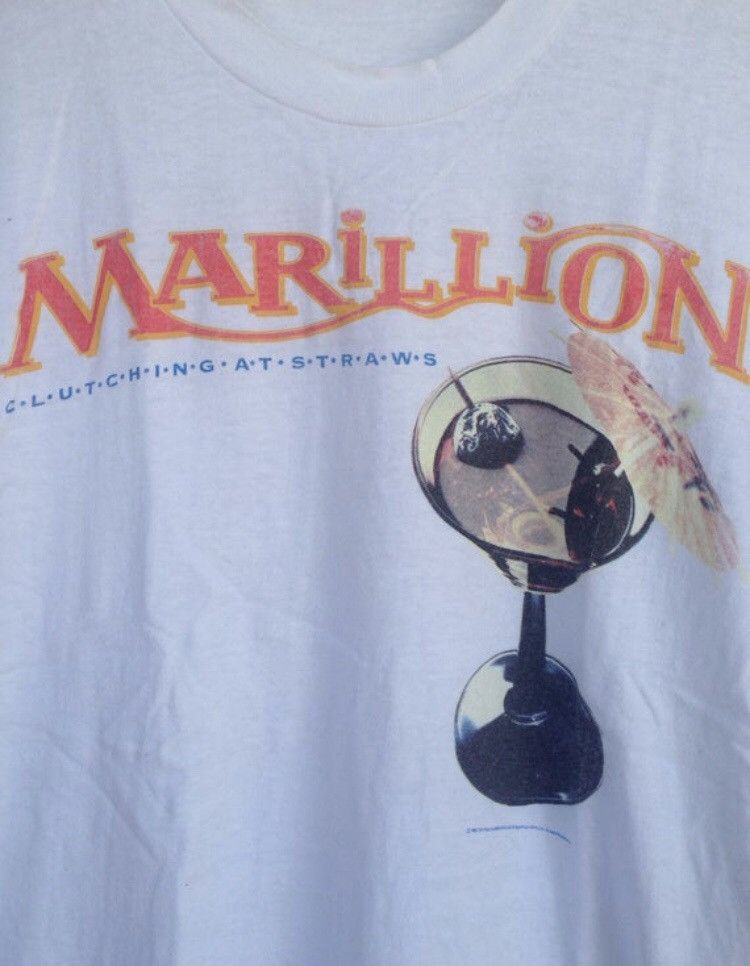 Band Tees Vintage 80s Marillion British rock band 1987 tshirt Size US M / EU 48-50 / 2 - 3 Thumbnail
