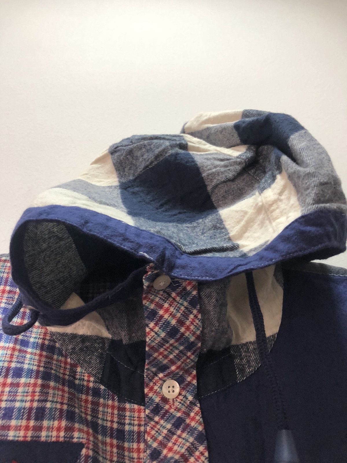Karl Helmut KARL HELMUT Shirt Flannel Hoodie Patchwork Pink House Lang Size US L / EU 52-54 / 3 - 6 Thumbnail