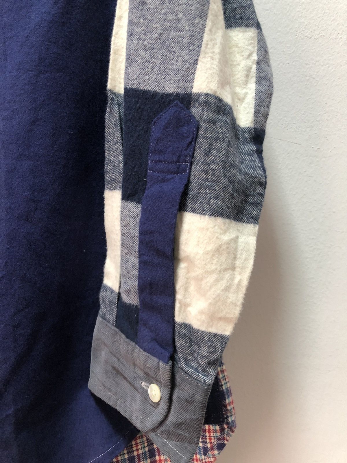 Karl Helmut KARL HELMUT Shirt Flannel Hoodie Patchwork Pink House Lang Size US L / EU 52-54 / 3 - 5 Thumbnail
