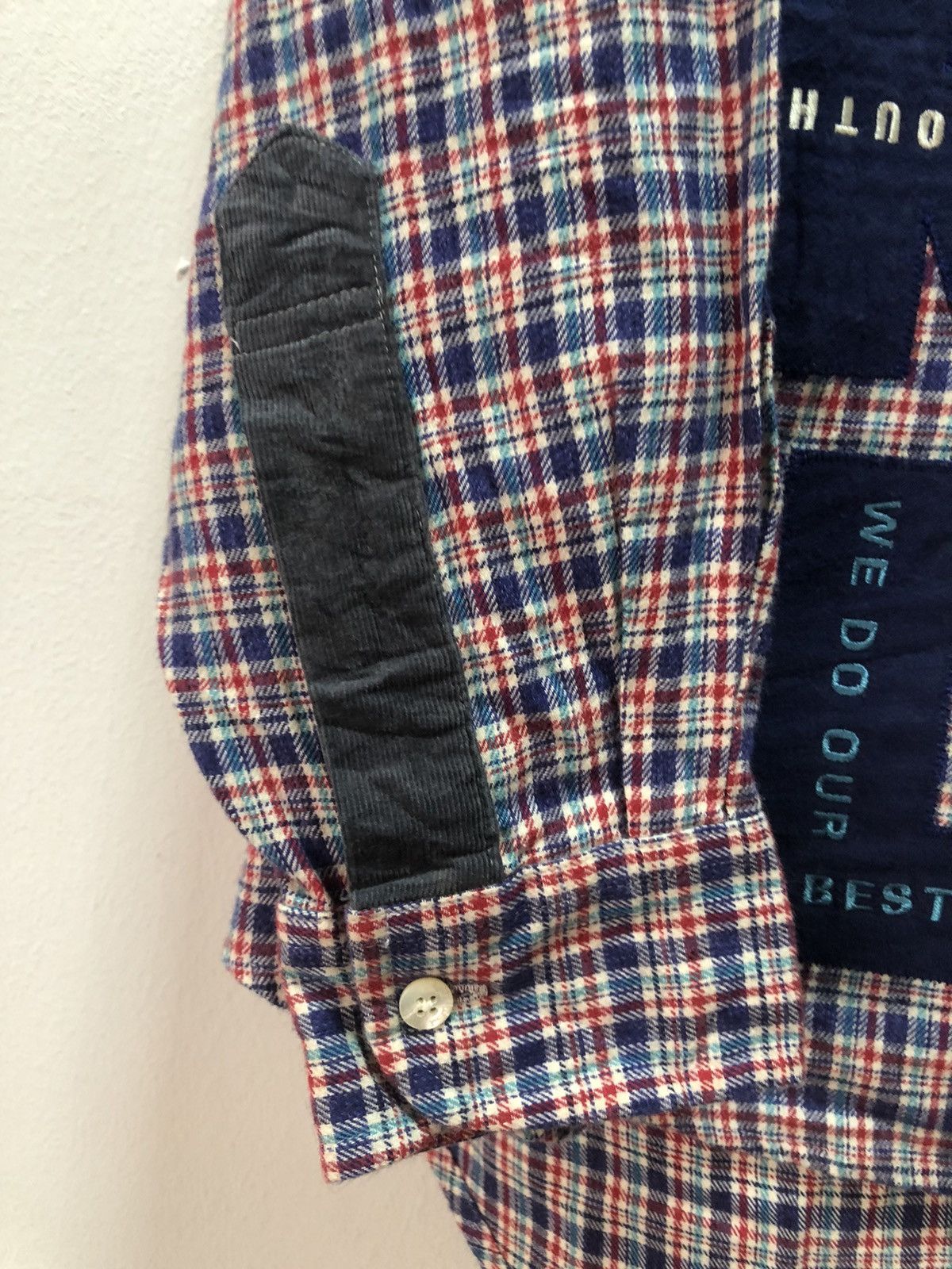Karl Helmut KARL HELMUT Shirt Flannel Hoodie Patchwork Pink House Lang Size US L / EU 52-54 / 3 - 4 Thumbnail