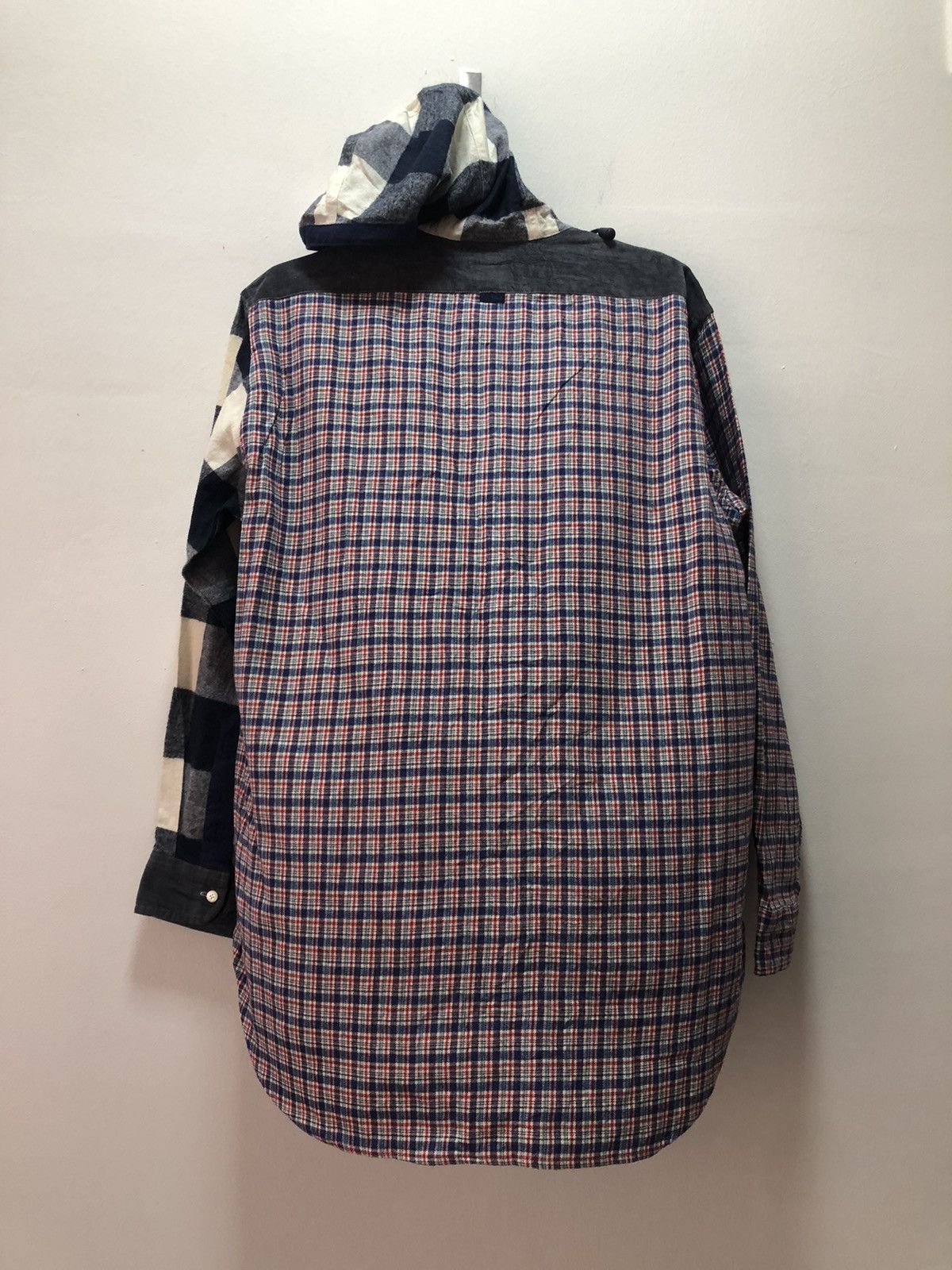 Karl Helmut KARL HELMUT Shirt Flannel Hoodie Patchwork Pink House Lang Size US L / EU 52-54 / 3 - 7 Thumbnail