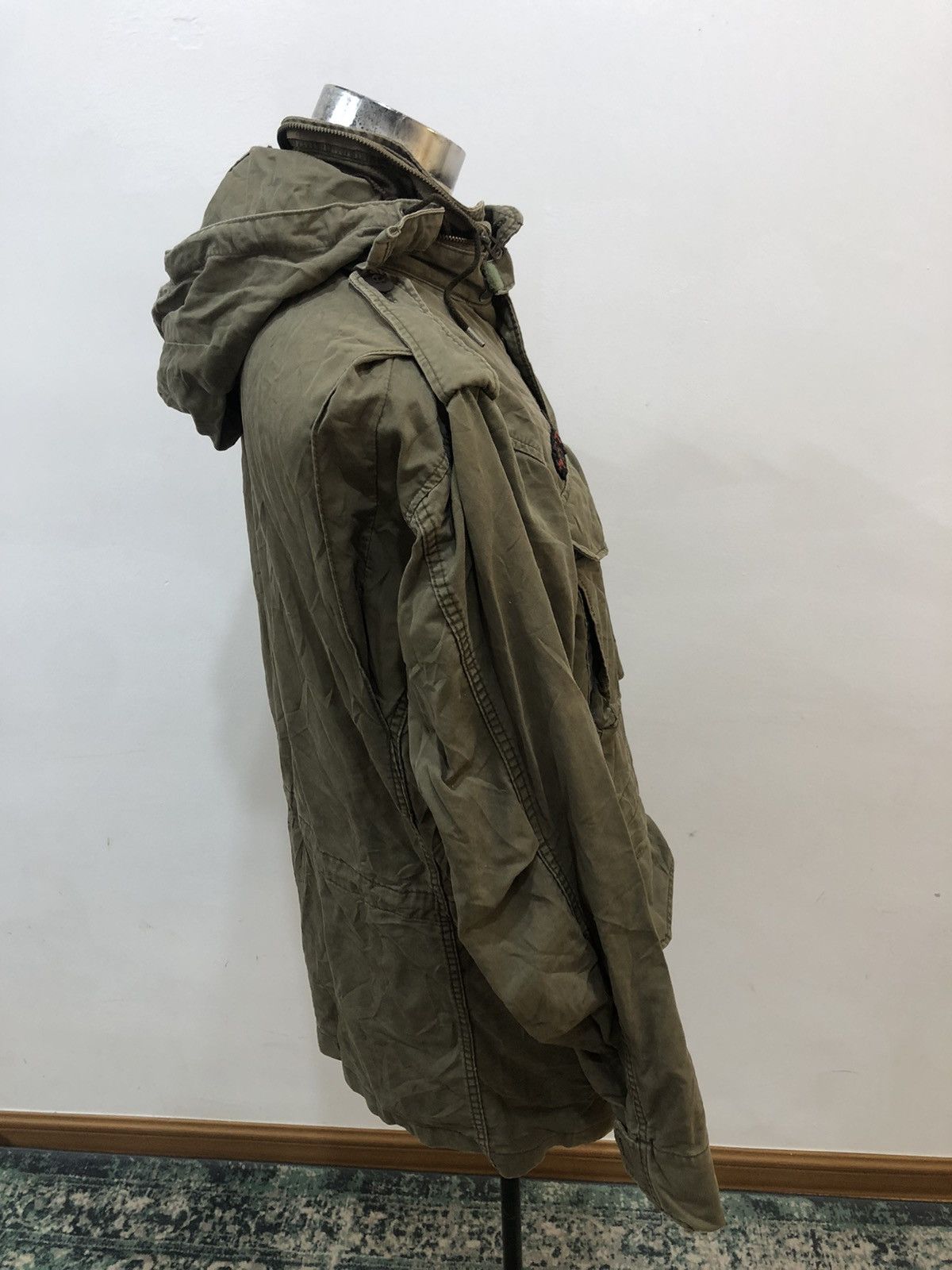 Hysteric Glamour Vintage Hysteric Glamour Army Punk Parka Jacket Patchwork Size US L / EU 52-54 / 3 - 24 Thumbnail