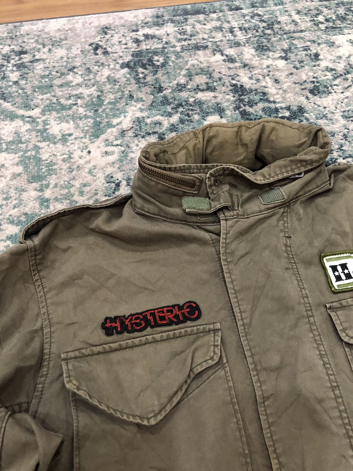 Hysteric Glamour Vintage Hysteric Glamour Army Punk Parka Jacket Patchwork Size US L / EU 52-54 / 3 - 5 Thumbnail
