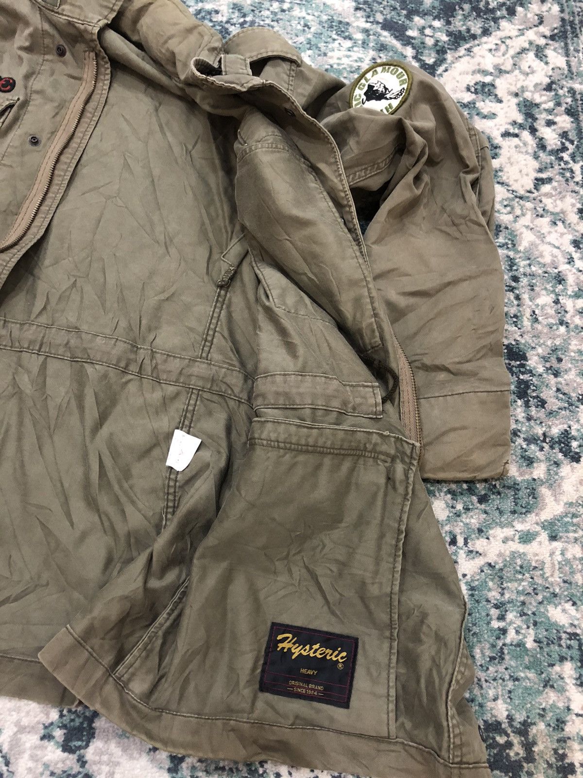 Hysteric Glamour Vintage Hysteric Glamour Army Punk Parka Jacket Patchwork Size US L / EU 52-54 / 3 - 9 Thumbnail