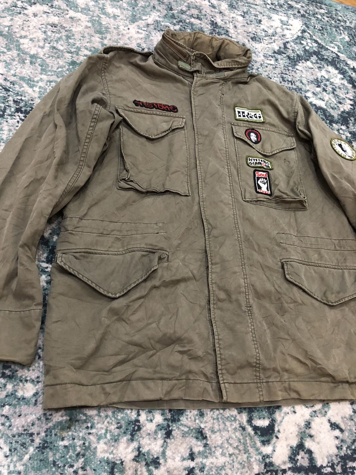 Hysteric Glamour Vintage Hysteric Glamour Army Punk Parka Jacket Patchwork Size US L / EU 52-54 / 3 - 6 Thumbnail