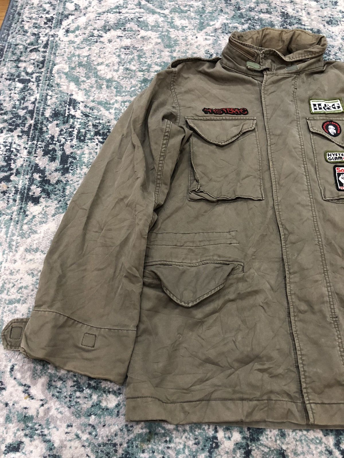 Hysteric Glamour Vintage Hysteric Glamour Army Punk Parka Jacket Patchwork Size US L / EU 52-54 / 3 - 3 Thumbnail