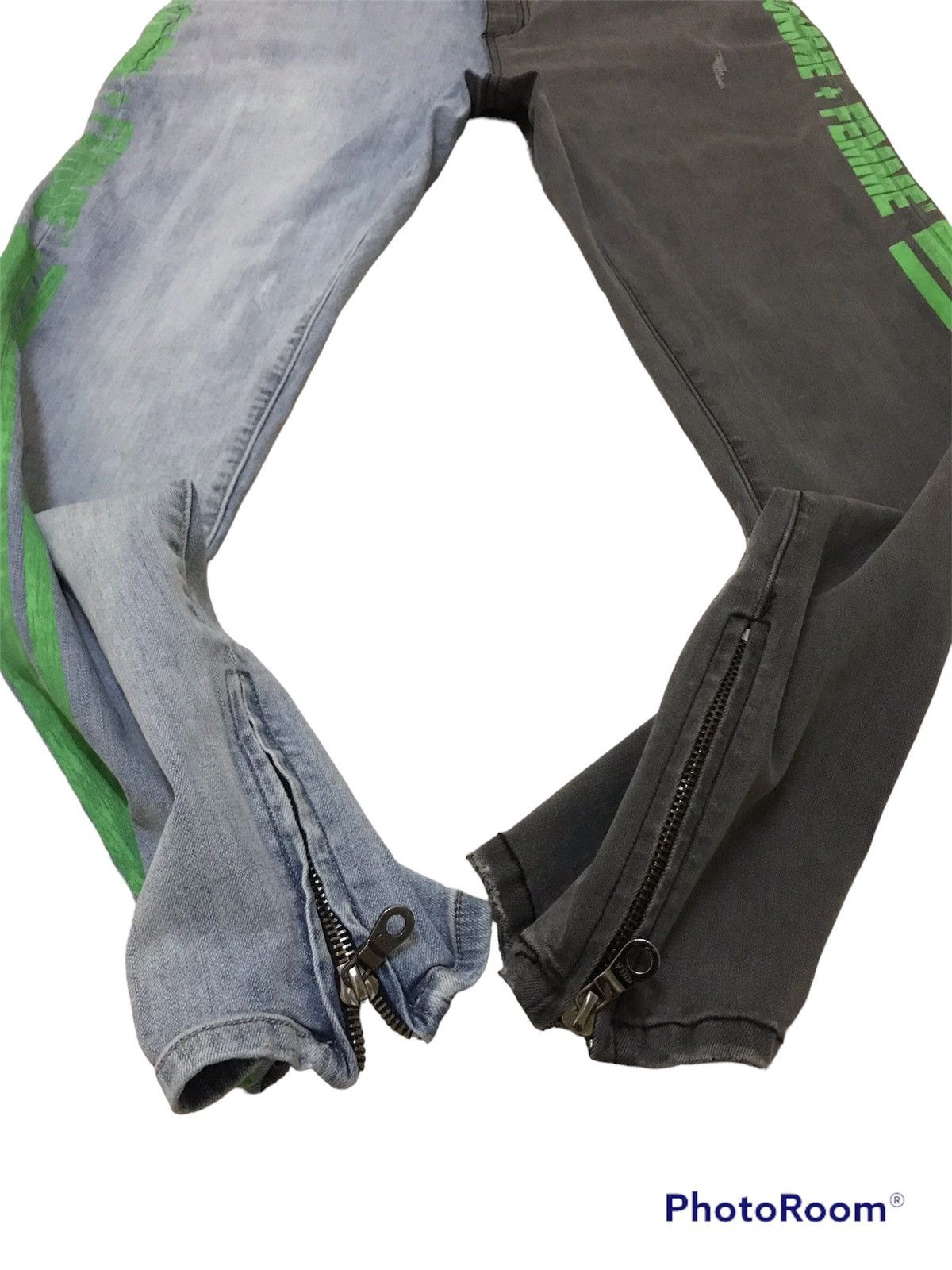 Homme + Femme La ⚡️Vintage Homme + femme trademark denim two tone jeans Size US 42 / EU 58 - 4 Thumbnail