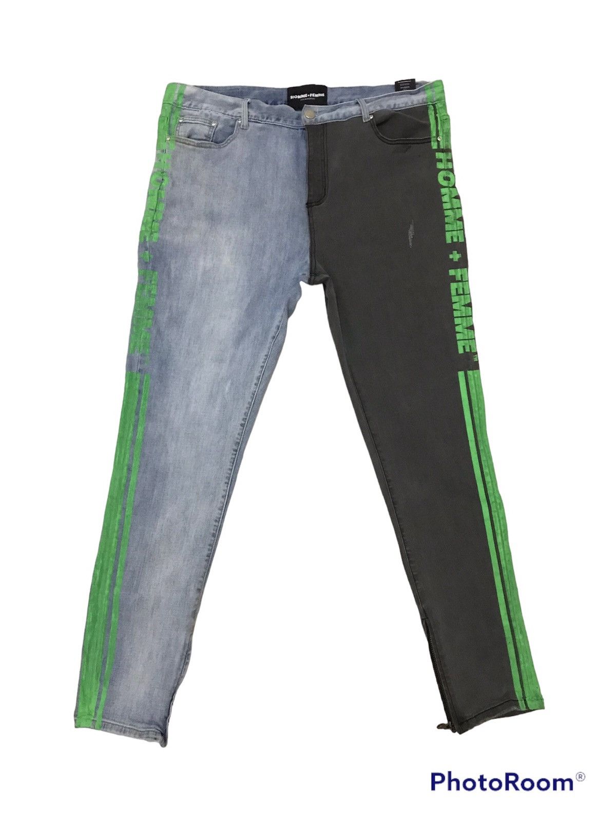 Homme + Femme La ⚡️Vintage Homme + femme trademark denim two tone jeans Size US 42 / EU 58 - 1 Thumbnail