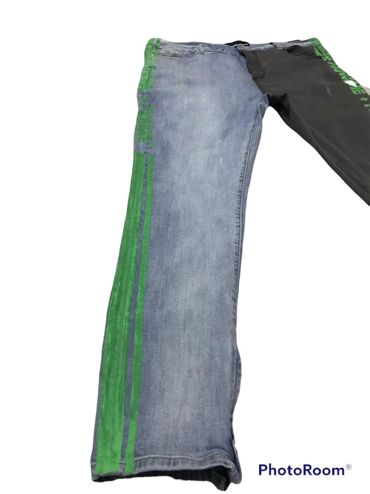 Homme + Femme La ⚡️Vintage Homme + femme trademark denim two tone jeans Size US 42 / EU 58 - 2 Thumbnail