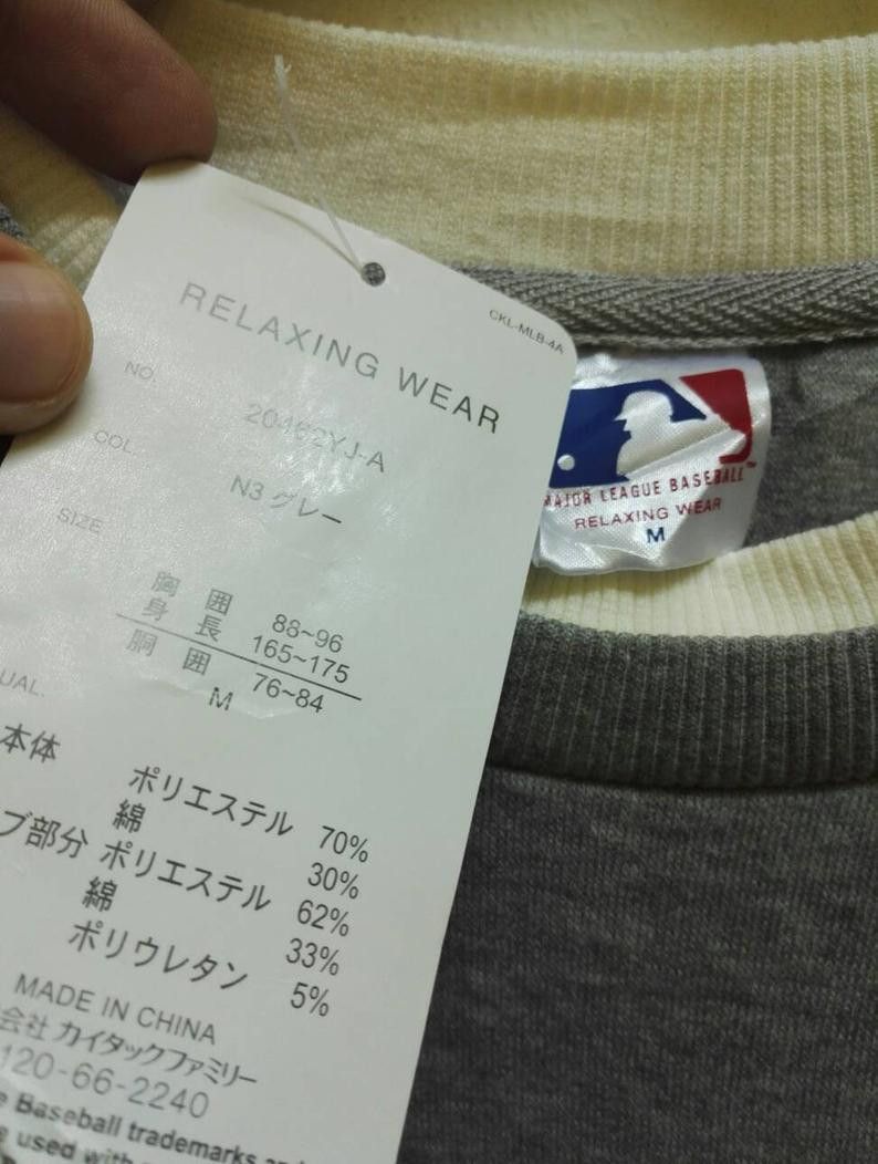 MLB 🔥Rare🔥 MLB New York Sweatshirt Relaxing Wear Big Logo (C8) Size US M / EU 48-50 / 2 - 6 Thumbnail