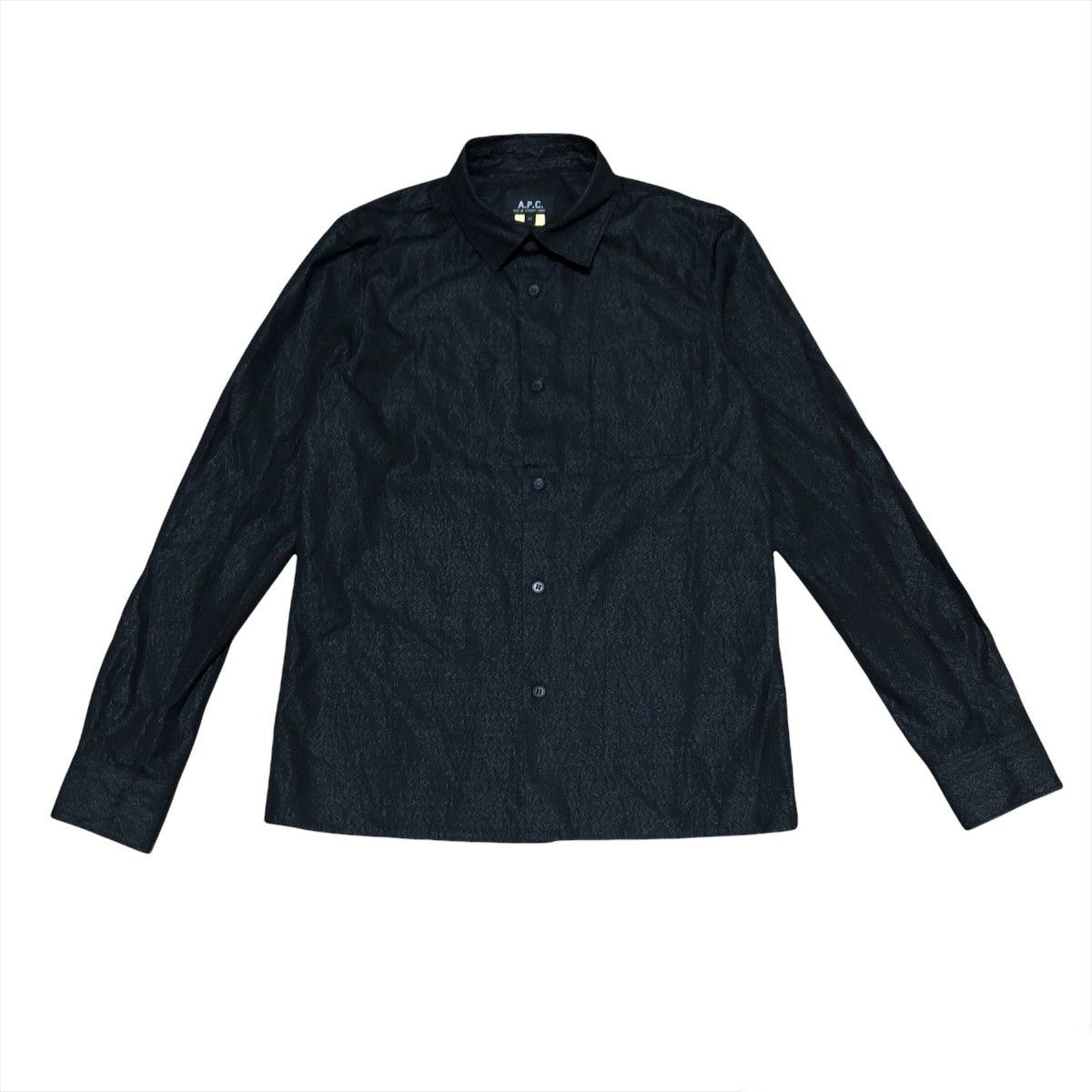 A.P.C. × Vintage A.P.C Black Charcoal Shirts Button Ups Size US M / EU 48-50 / 2 - 1 Thumbnail
