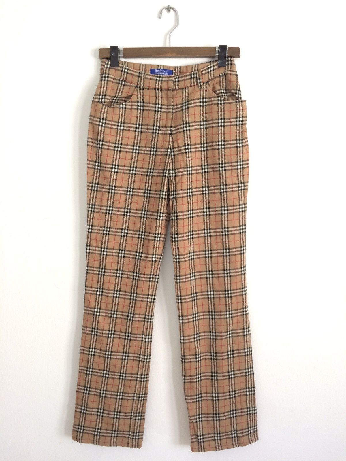 image of Burberrys Blue Label Nova Check Pants, Men's (Size 27)