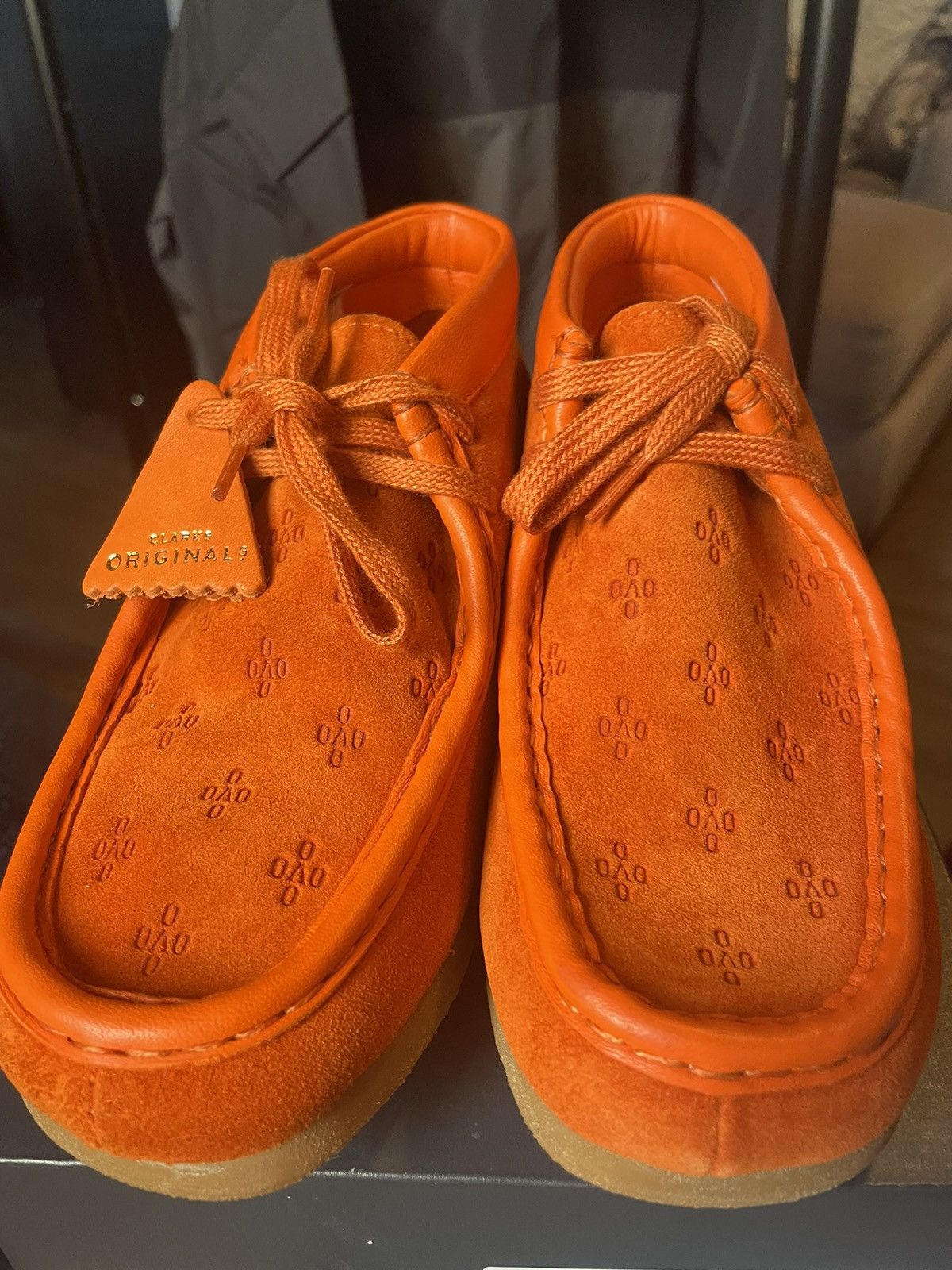 OVO October’s Very Own x Clarks Original Orange Wallabees Size 10 NIB