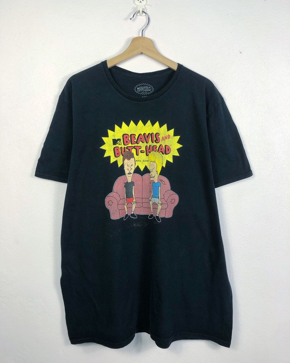 image of Mtv Beavis & Butthead Tee in Black, Men's (Size 2XL)