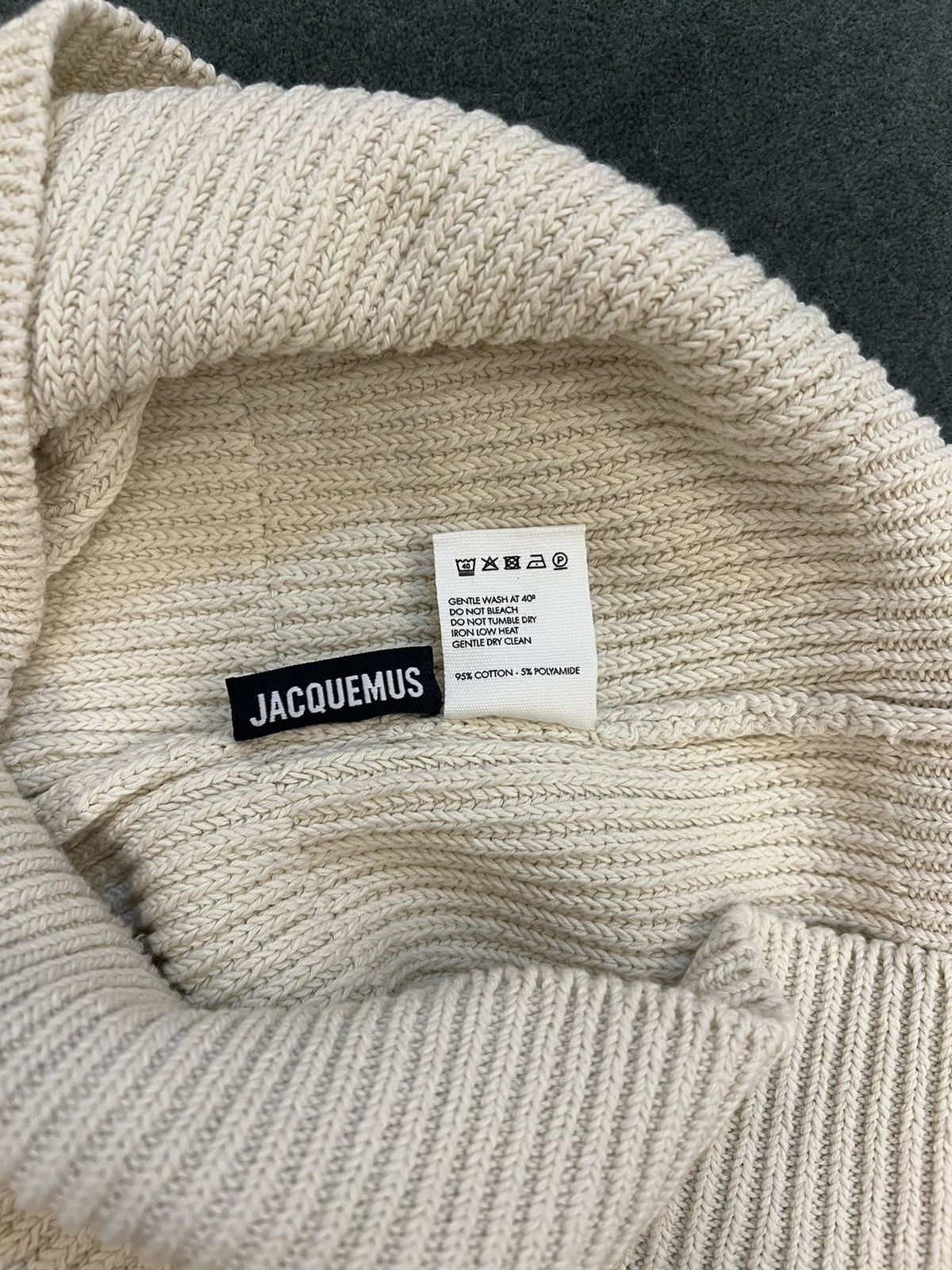 Jacquemus Jacquemus Ribbed Knit Half Zip Sweater Size US XS / EU 42 / 0 - 4 Thumbnail