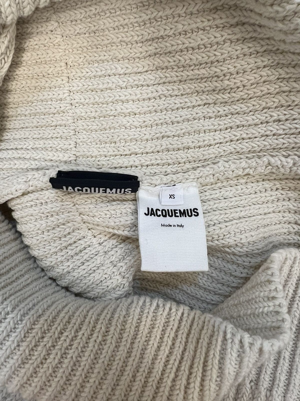 Jacquemus Jacquemus Ribbed Knit Half Zip Sweater Size US XS / EU 42 / 0 - 5 Thumbnail