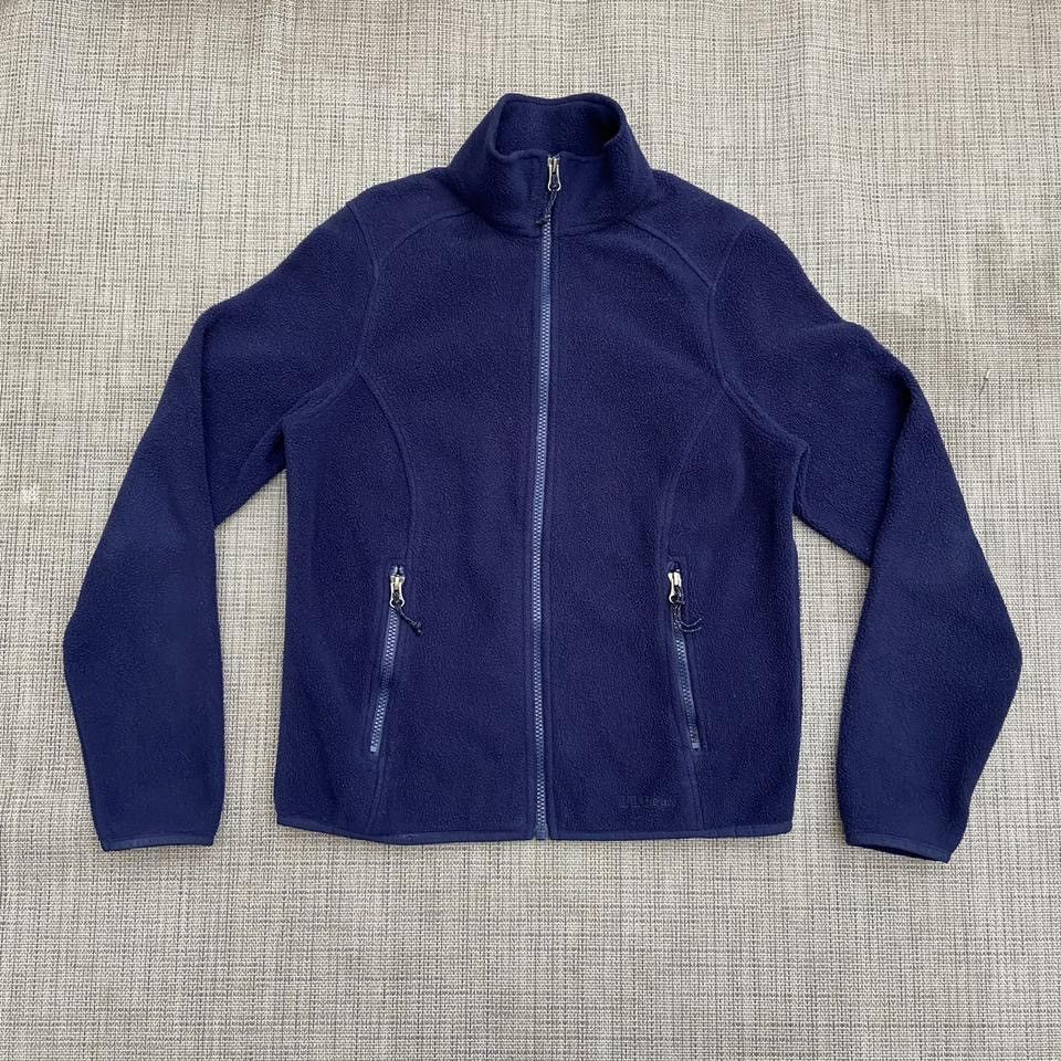 L.L. Bean Navy Blue L.L. Bean Fleece Jacket Size US XS / EU 42 / 0 - 1 Thumbnail