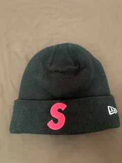 Supreme New Era S Logo Beanie Hat Cap Pink