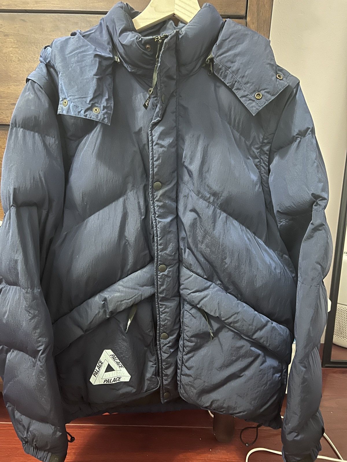 Palace PINNACLE PUFFA JACKET ネイビー Sサイズ - ダウンジャケット